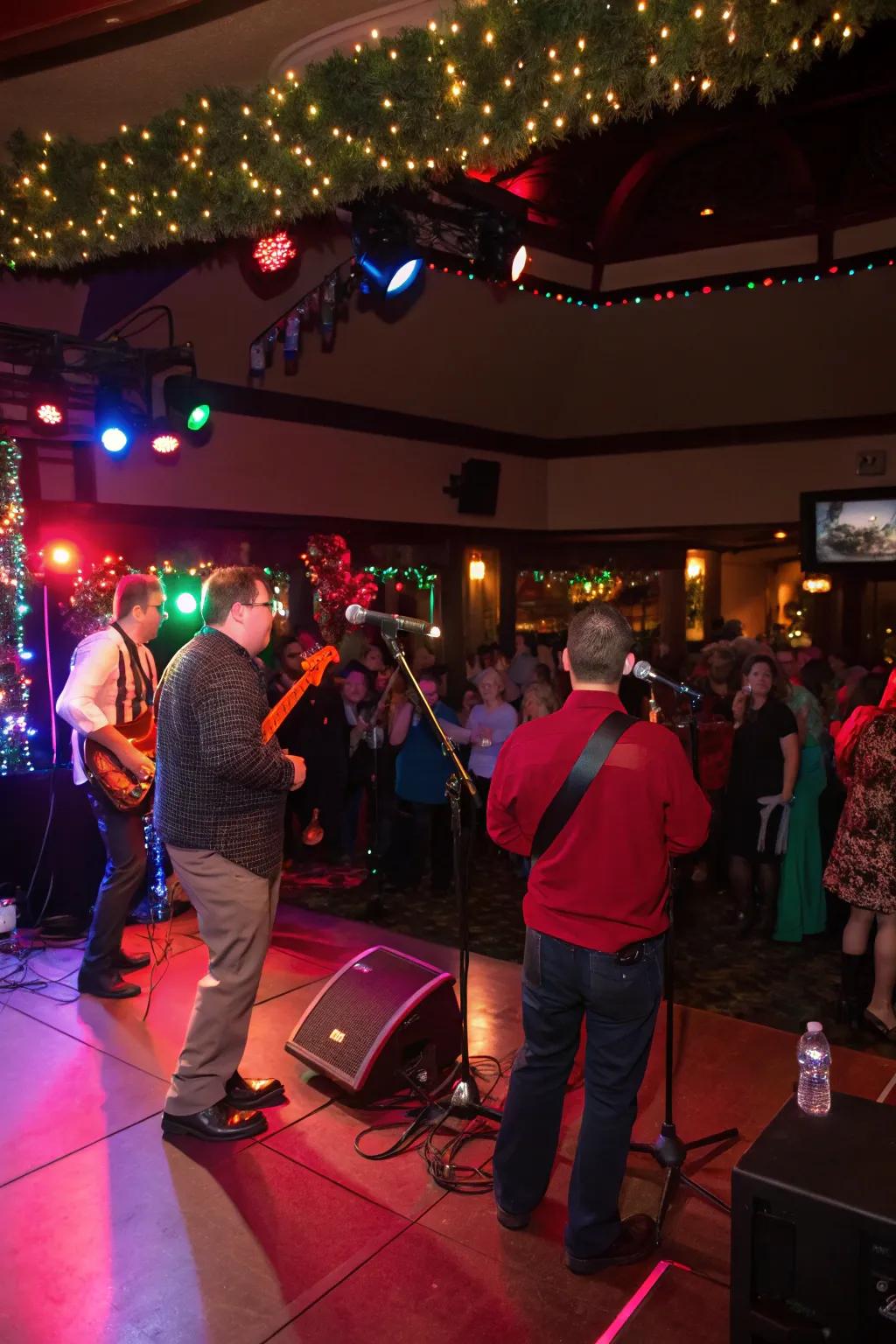 Keep the energy high with musical entertainment.
