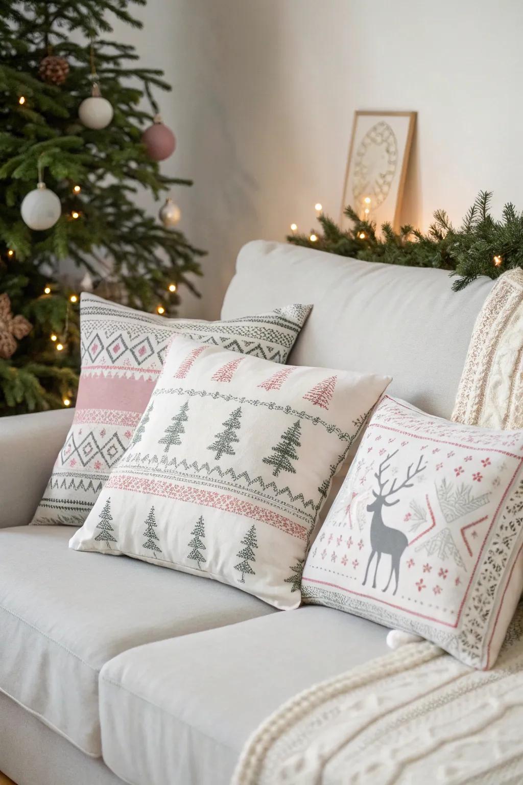 Scandinavian unpretentiousness introduces tranquility to festive ornamentation.