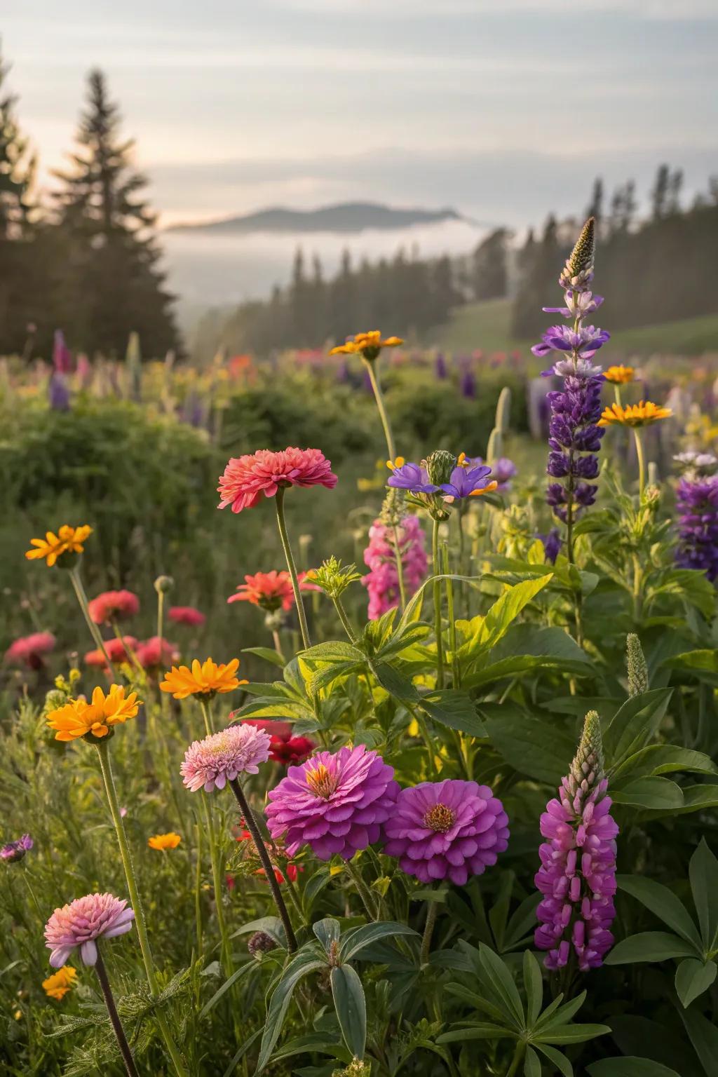 Wildflower gardens celebrate Colorado's natural beauty and attract pollinators.