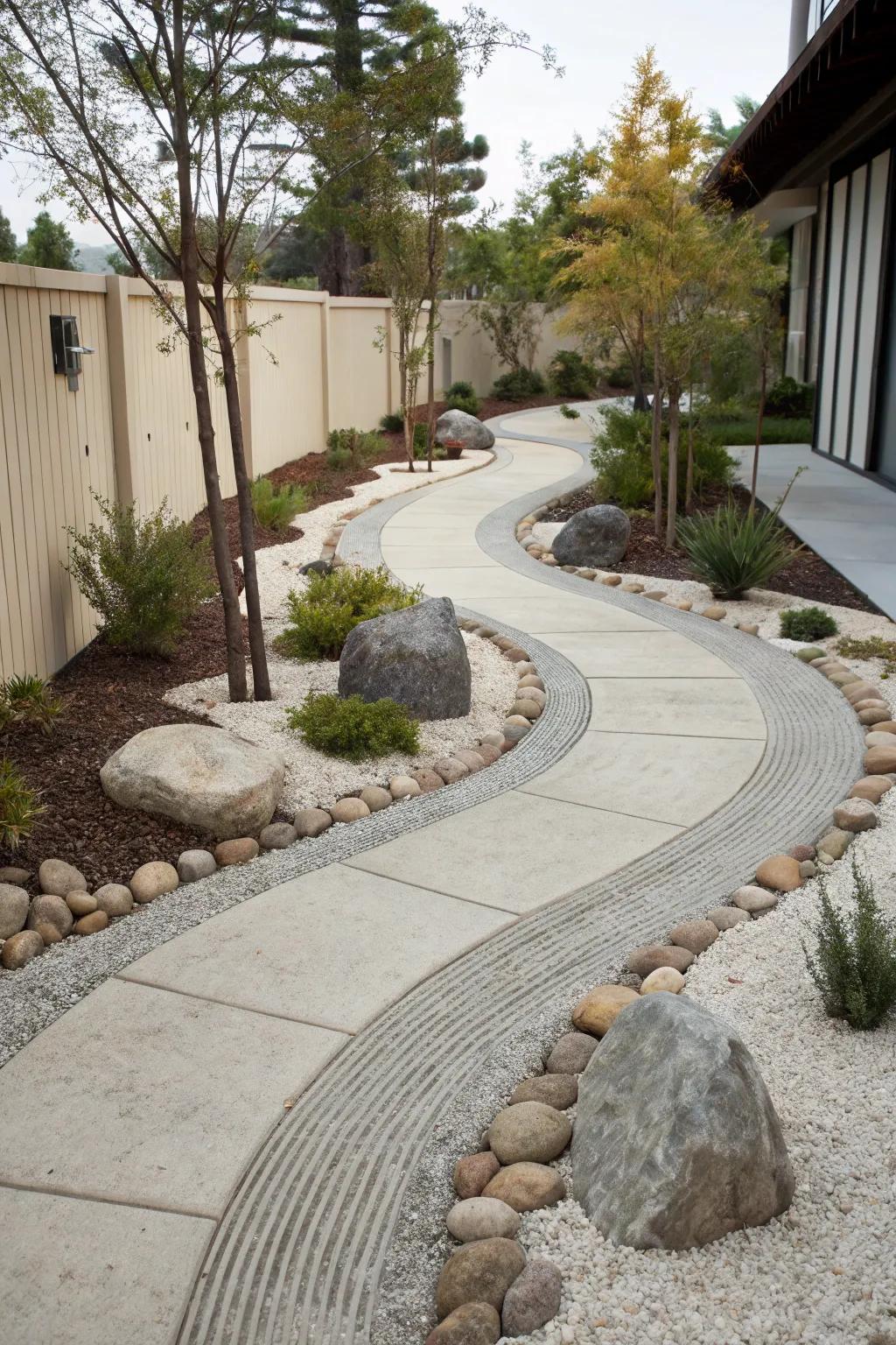 Find peace with a relaxing path.