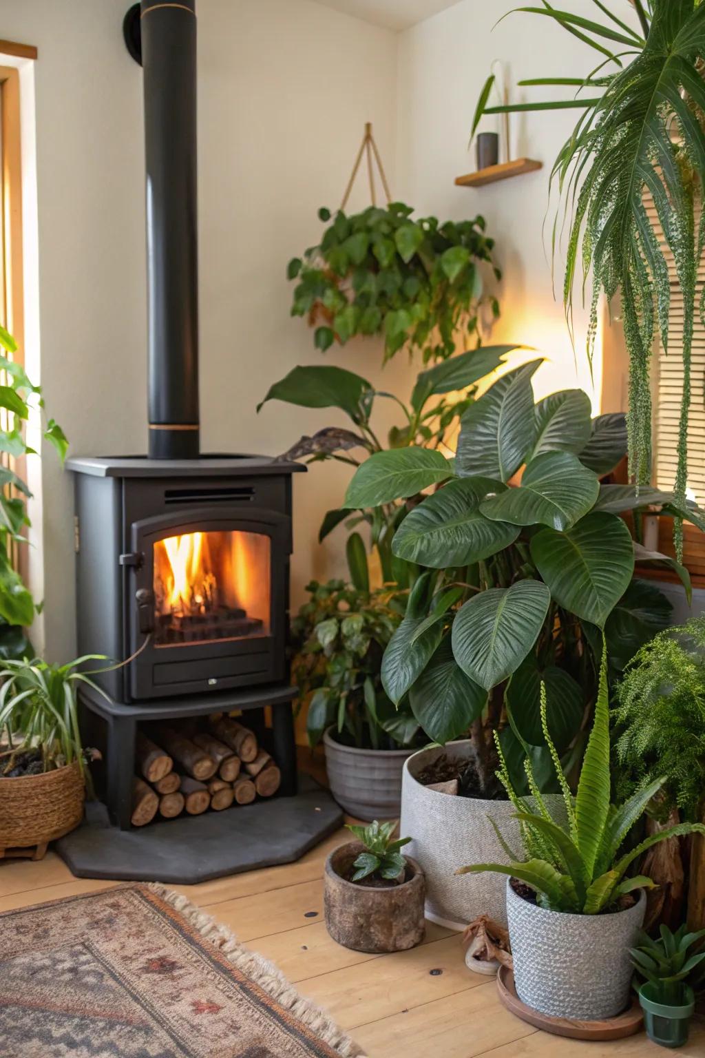 Plant life softens the space encircling your appliance.