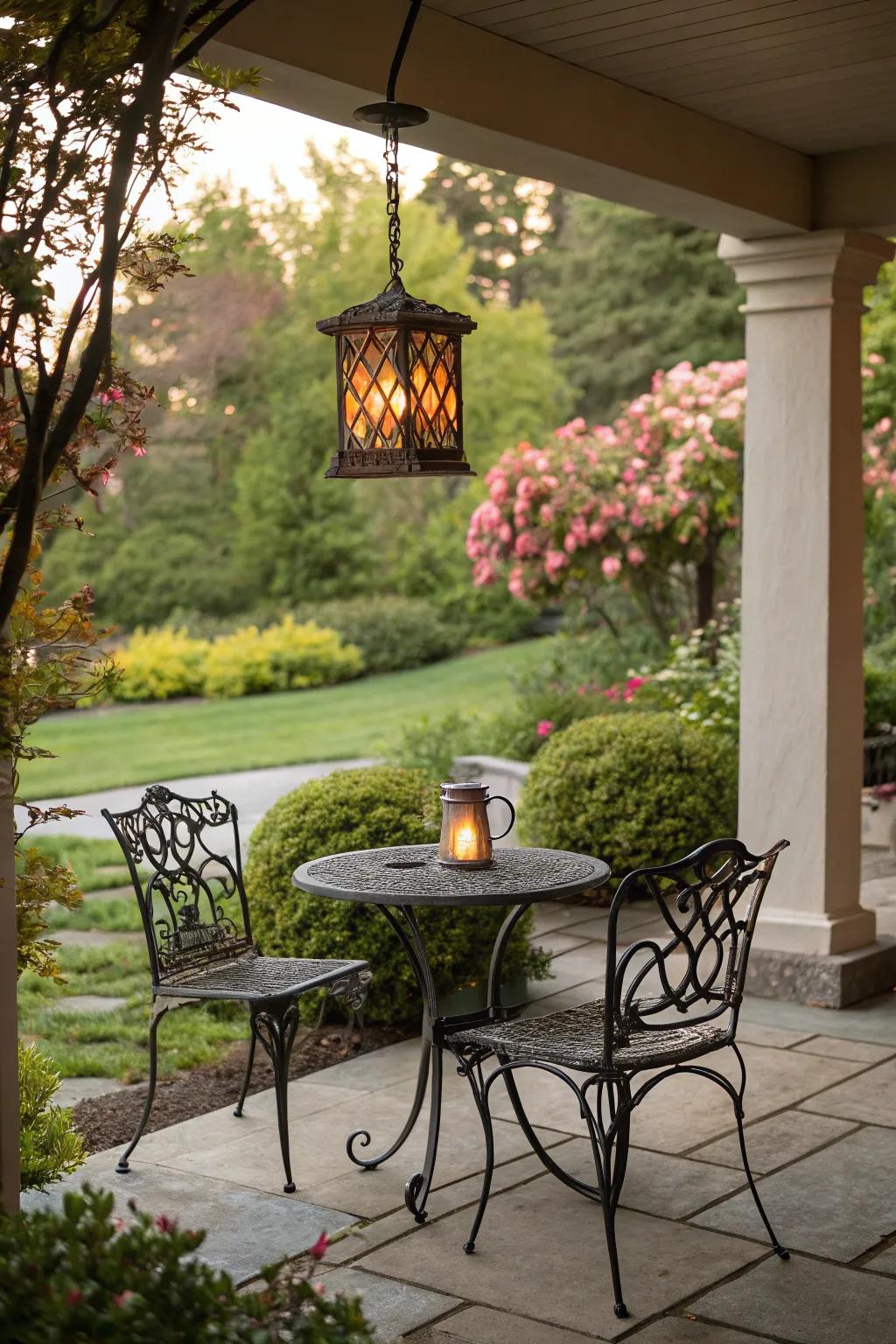 Iron elements bring strength and elegance.