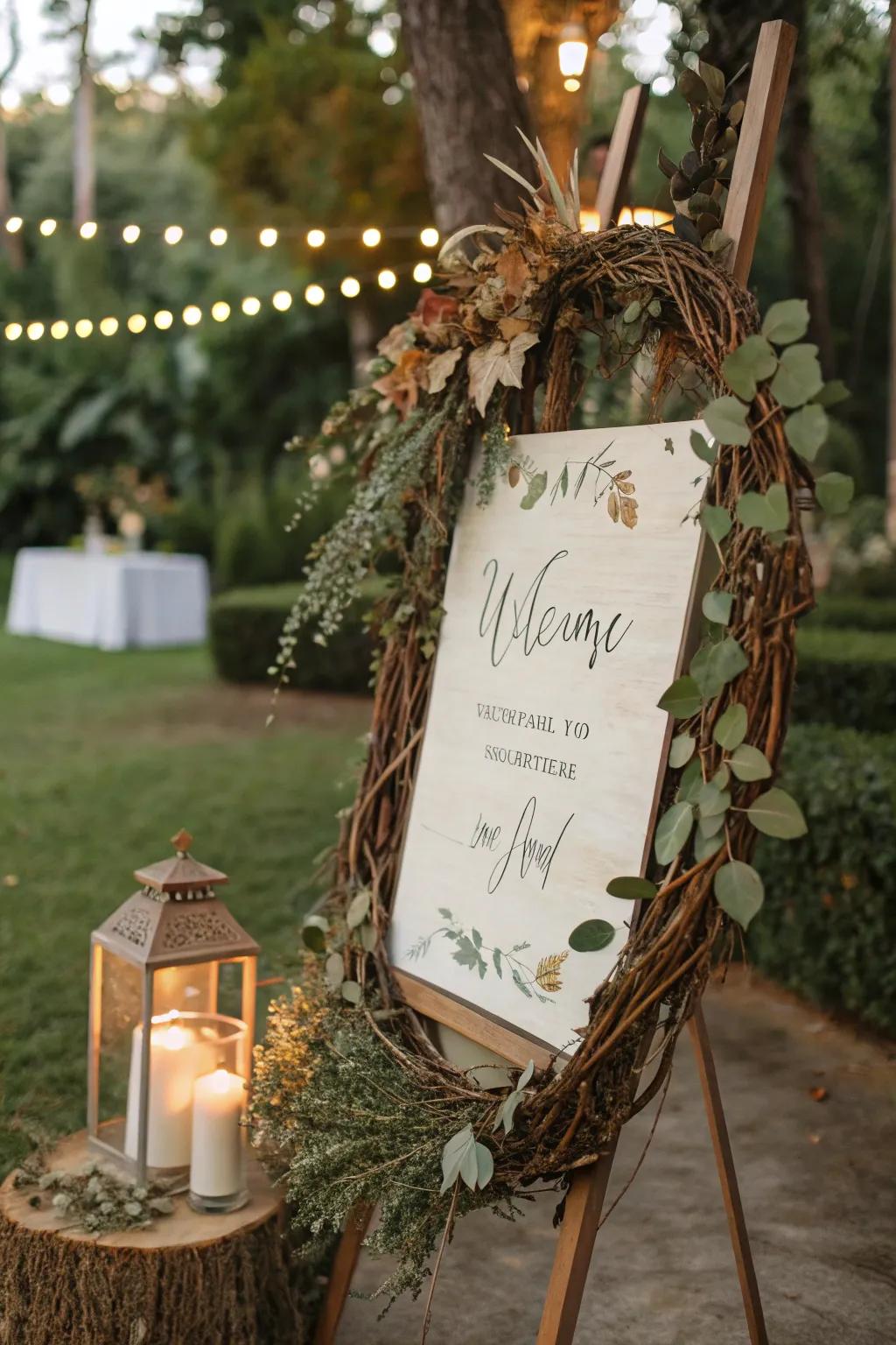 Earth-tone designs bring a hint of the outdoors to welcome boards.