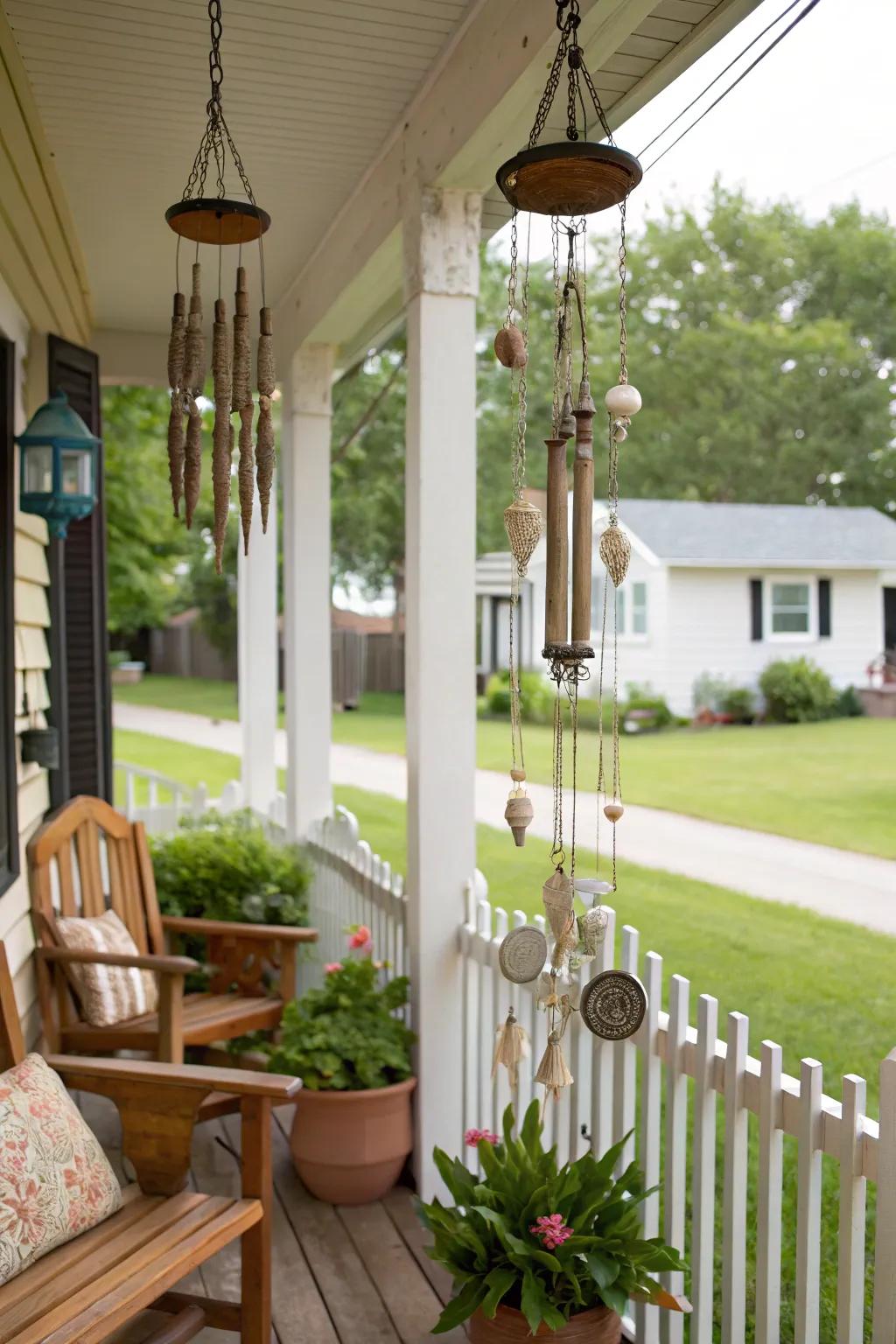 Personalized chimes impart a unique and musical element to your outdoor area.