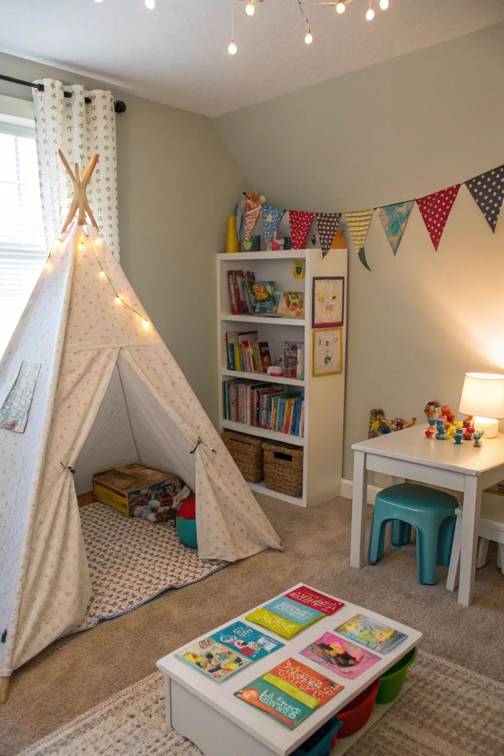 An interactive zone fosters ingenuity and enjoyment.