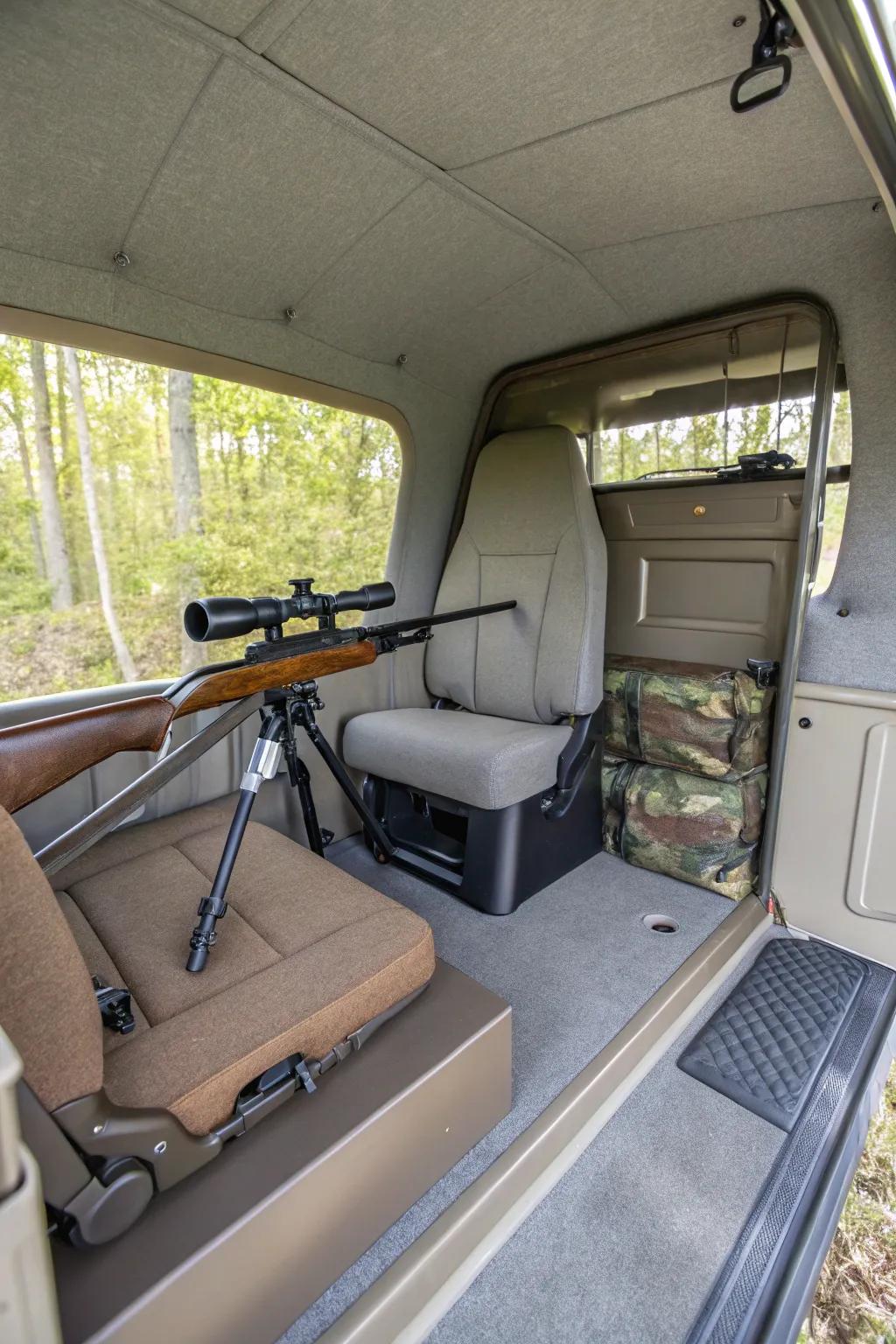 Rifle stands offer steadiness and ensure you can easily reach the weapon.