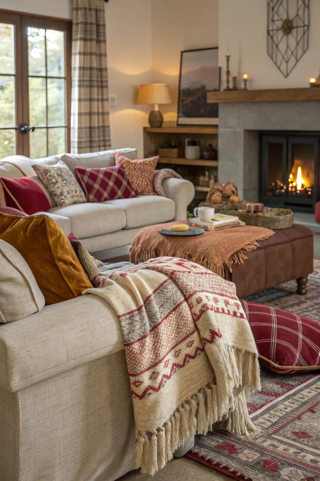 A comfortable living space enriched with luxurious fibers.