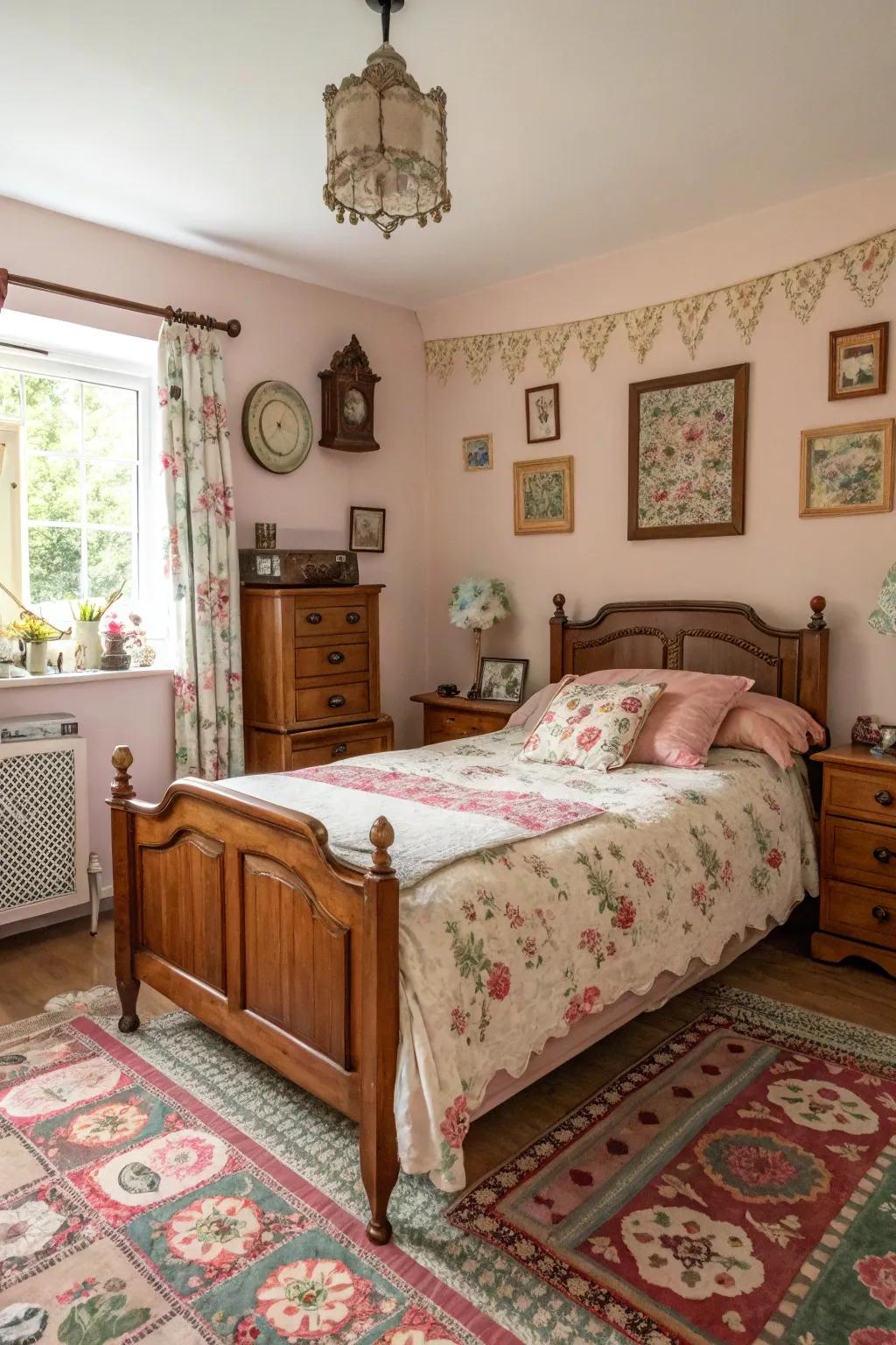 Classic allure infuses warmth and history into your bedroom.