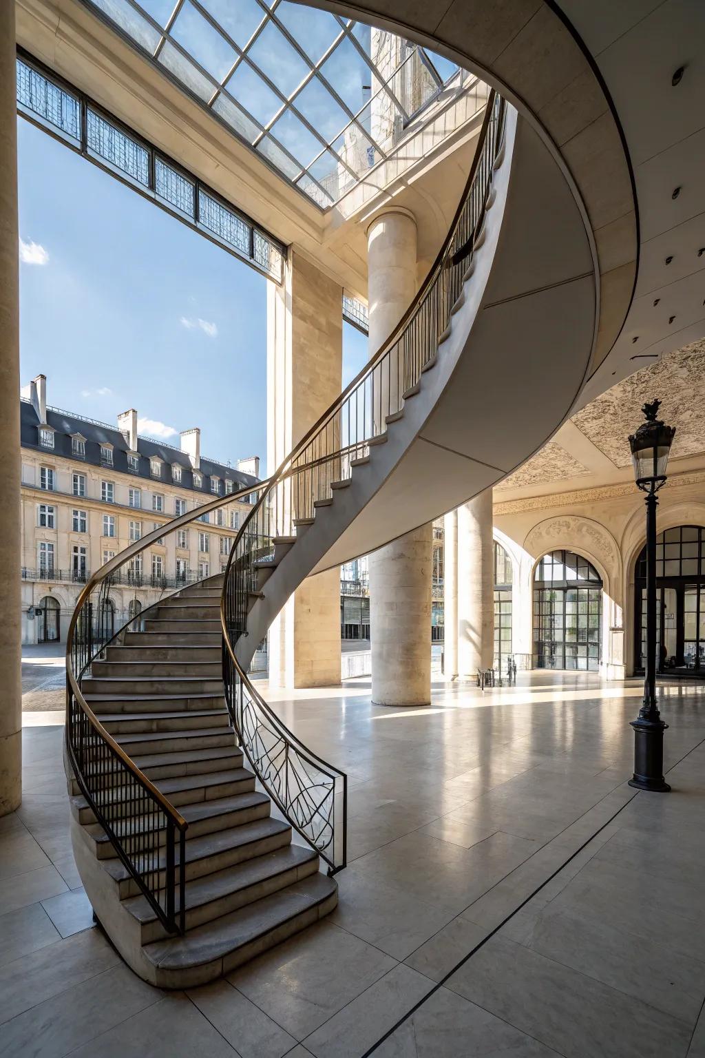 An constructed flight of steps that is a masterpiece.