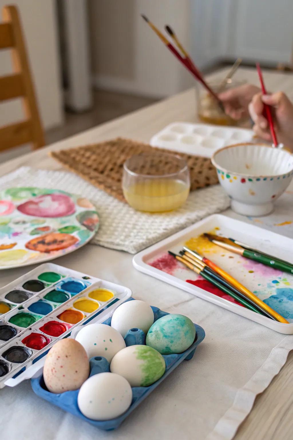 Delve into your artistic proclivities via egg pictorials.