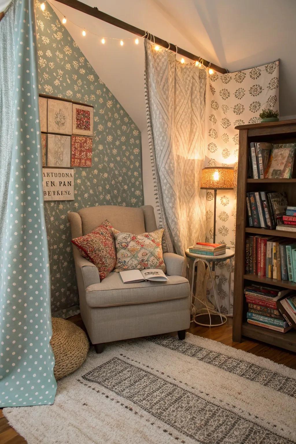 Textile panels add warmth and a cozy feel to any space.