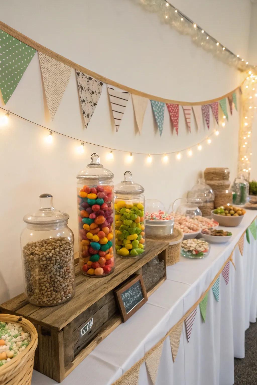 Eco-friendly elements making the setup sustainable.