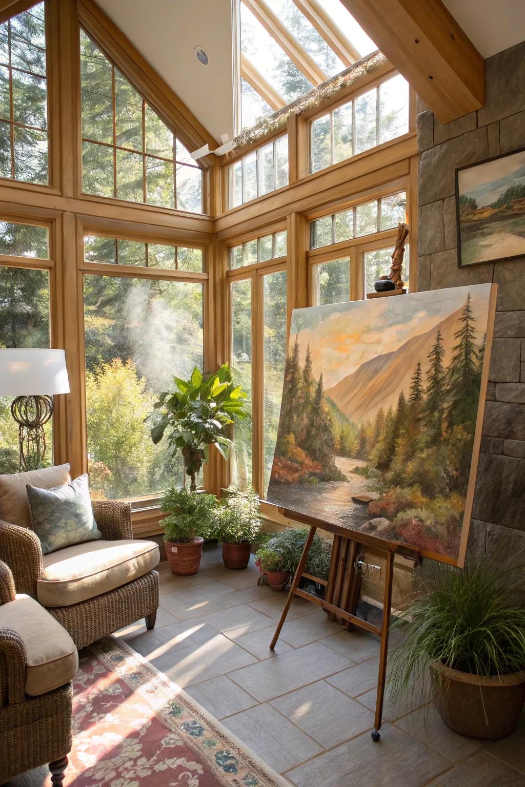 Nature meets the abstract for a grounded yet cutting-edge aesthetic.