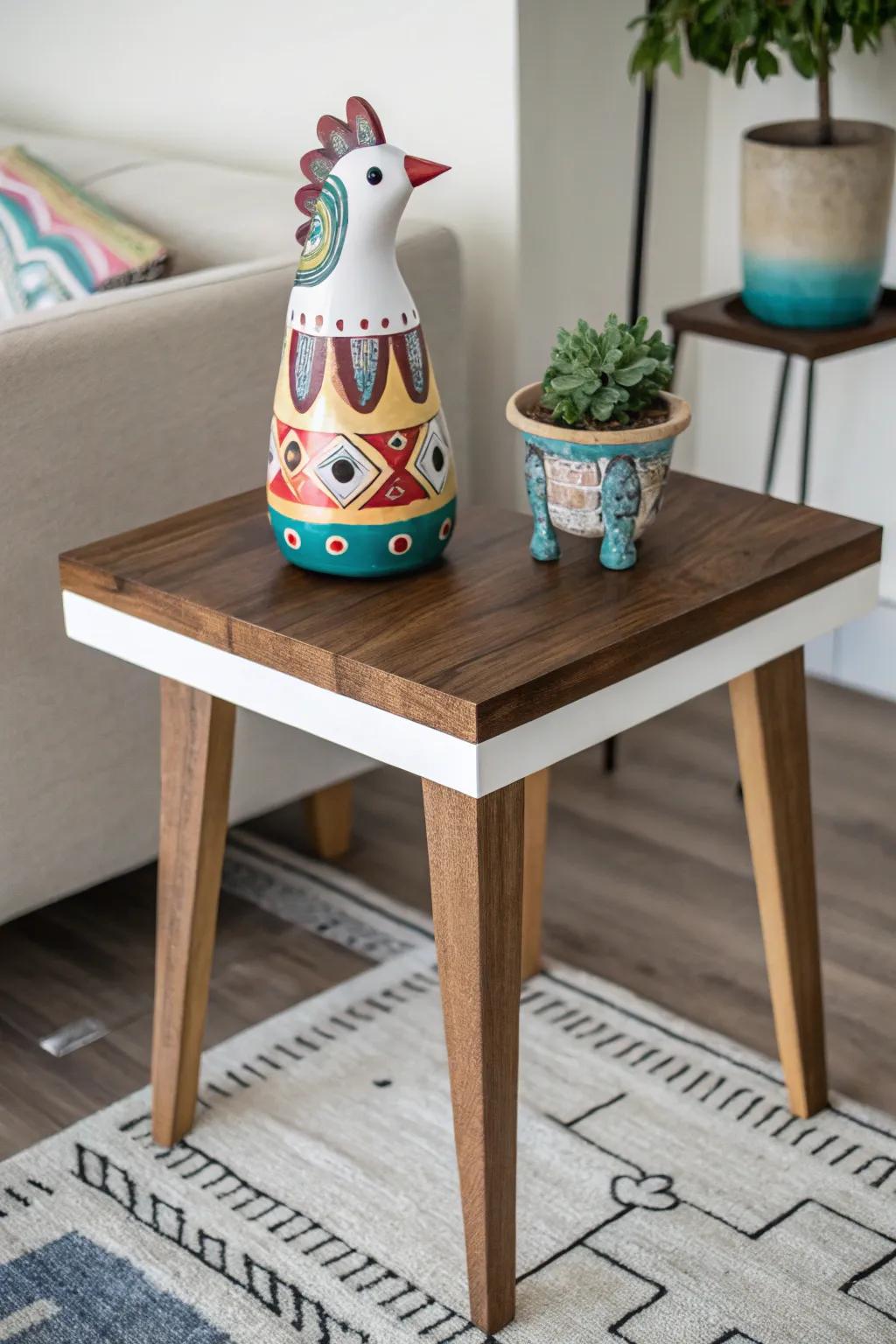 A whimsical element adds fun.