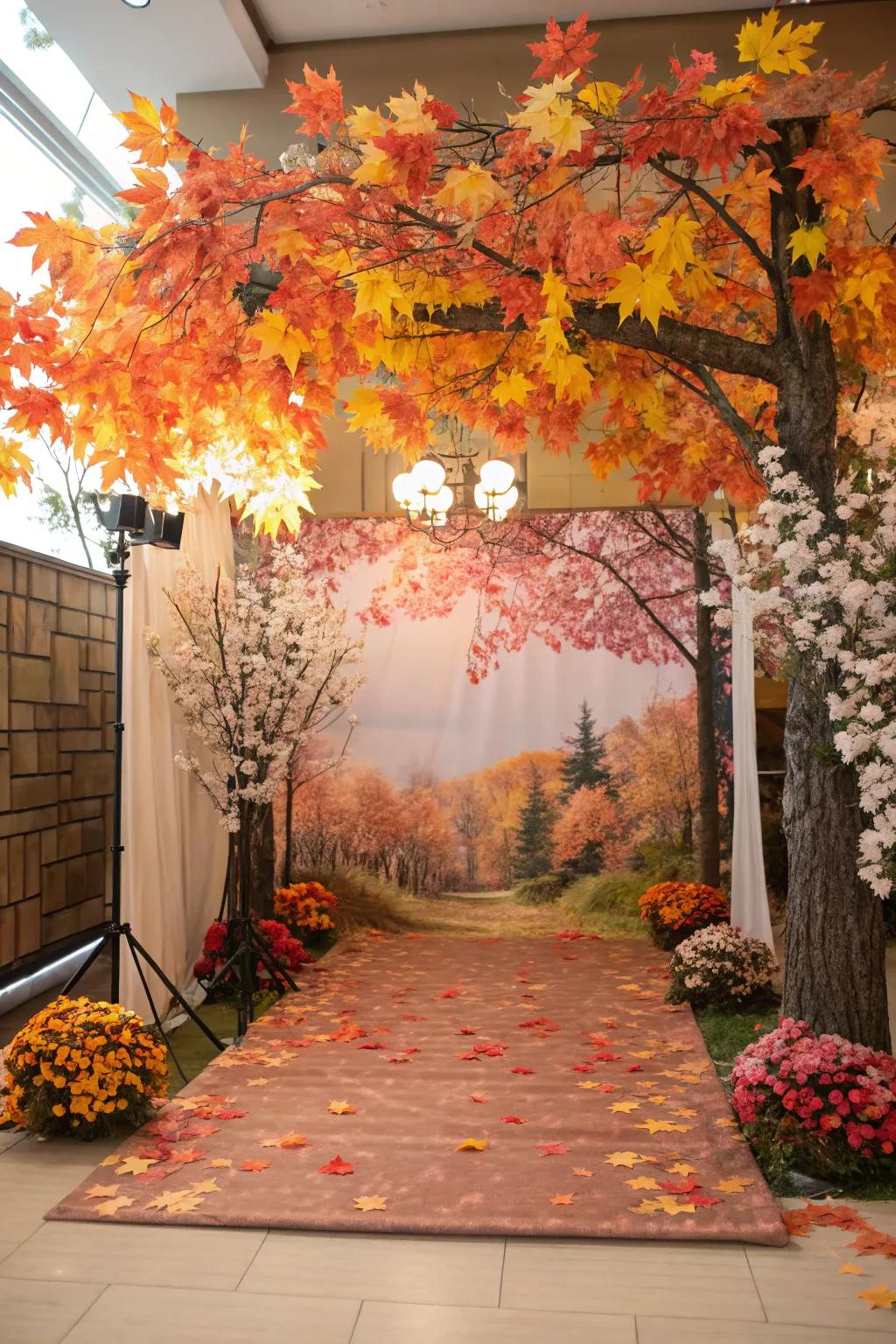 Seasonal motifs convey a natural harmony to your gathering.