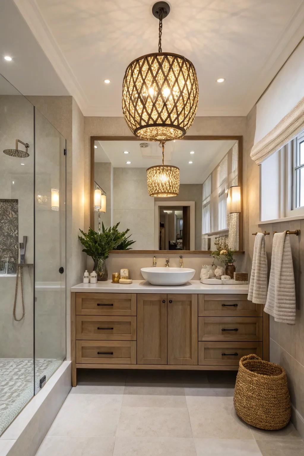 Special lighting makes a focus point and improves the vibe.