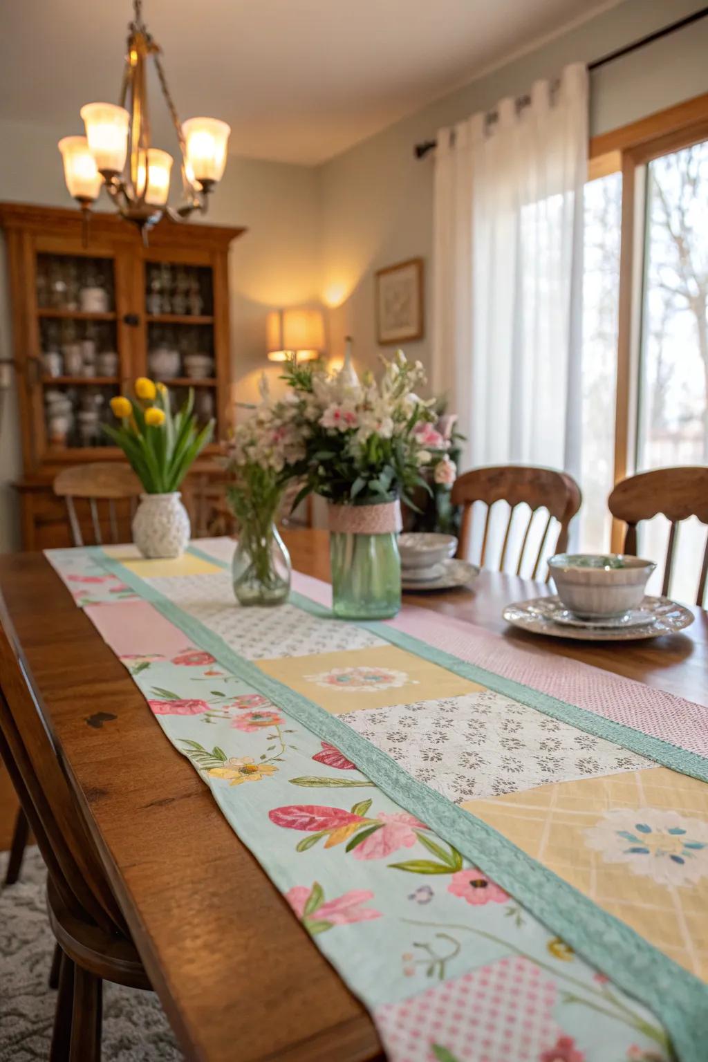 Seasonal decor keeps the space new and interesting.
