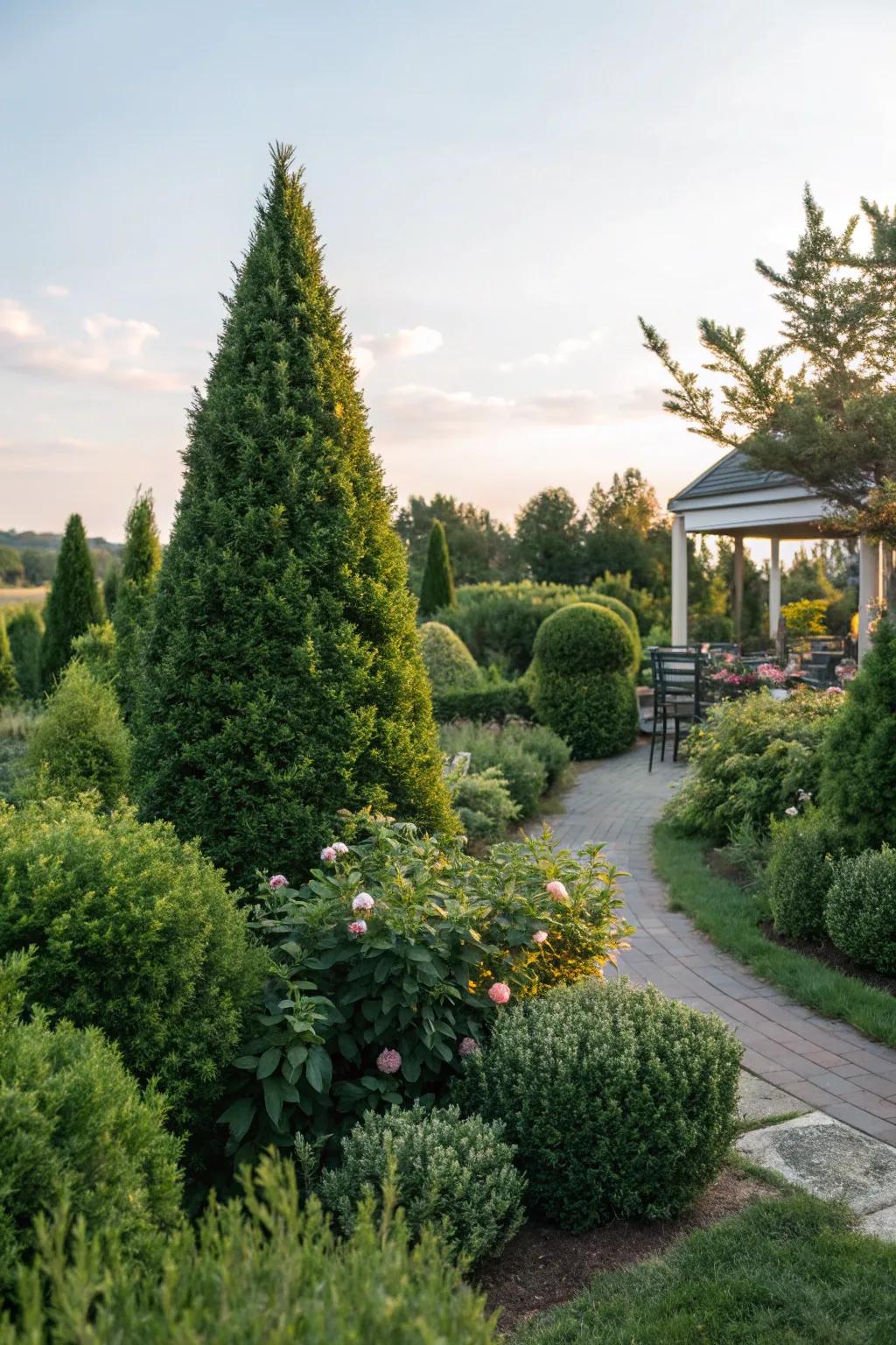 A garden increased by the scent of evergreen daphne.