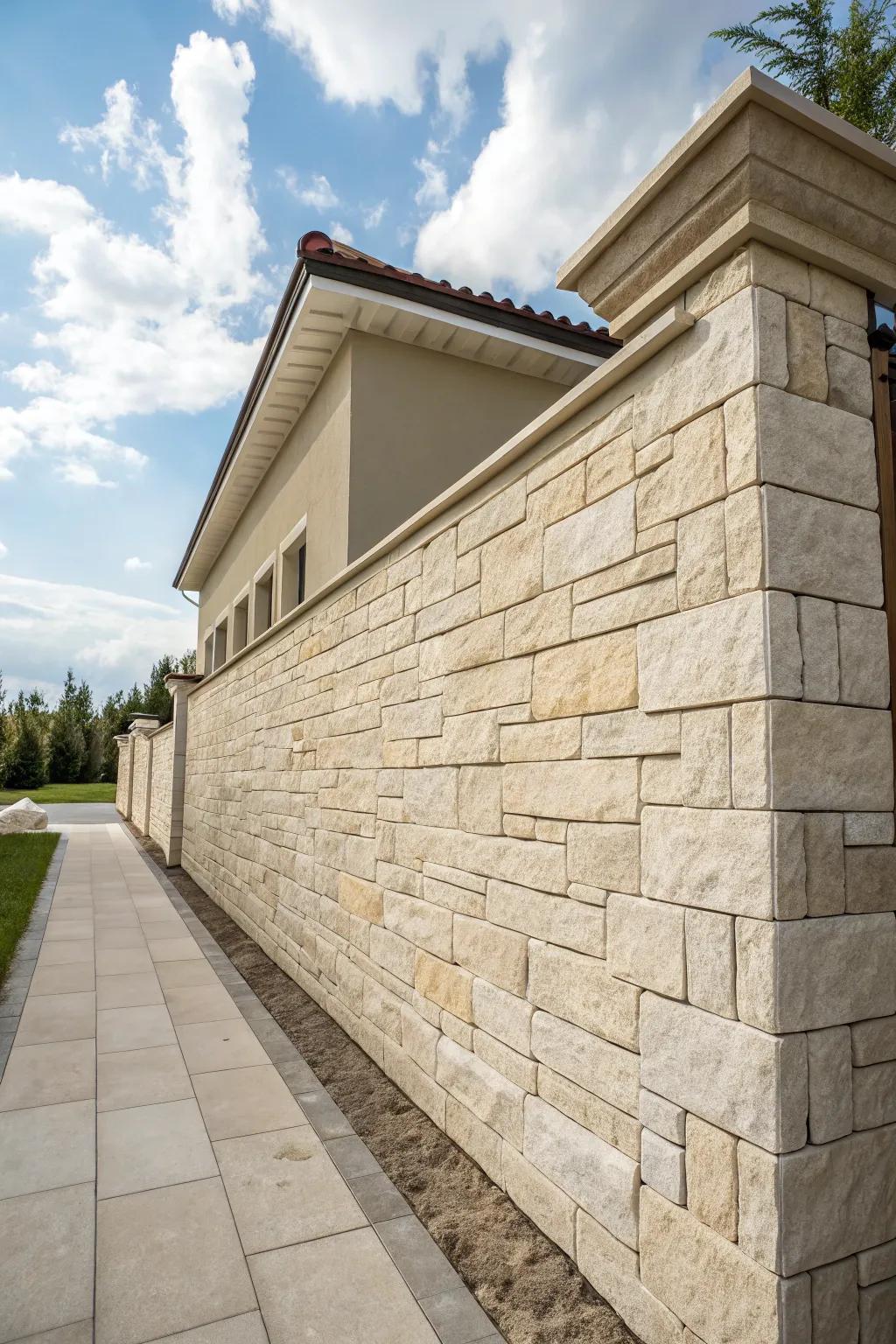 Stone veneer cladding captures timeless appeal.