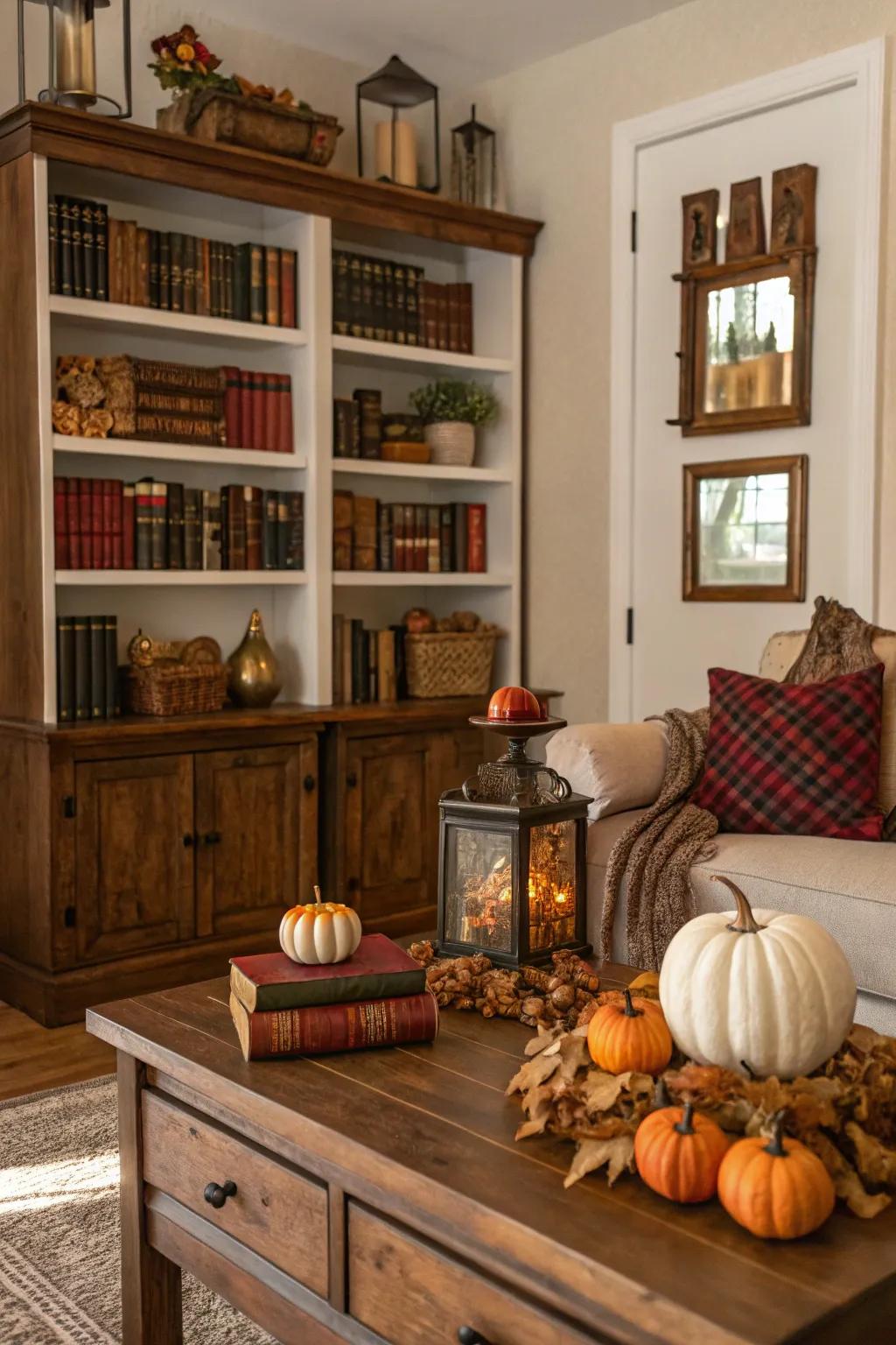 Timeless components incorporate nostalgic appeal to autumnal displays.