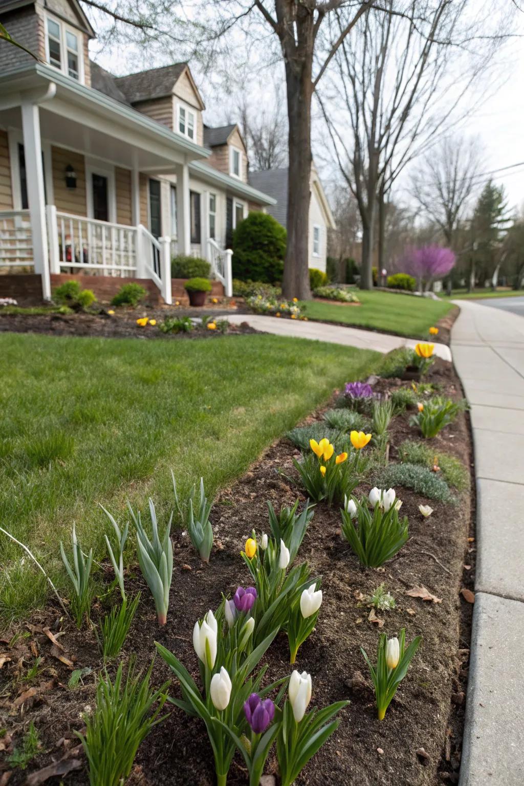 Plant autumnal bulbs for a dramatic spring display.
