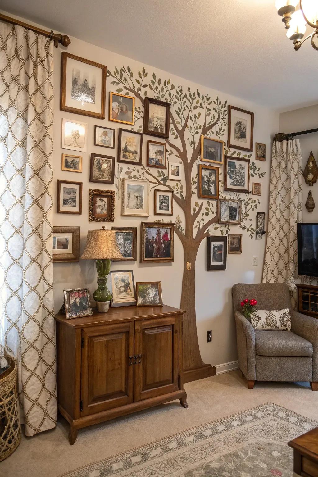 Family tree exhibits celebrate heritage.