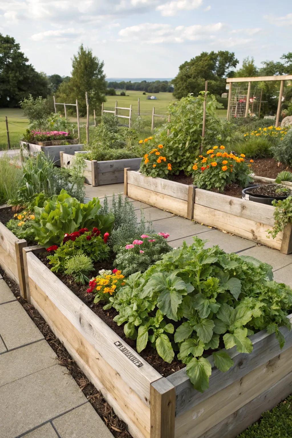 Elevated planters bring ease and organization to your gardening efforts.