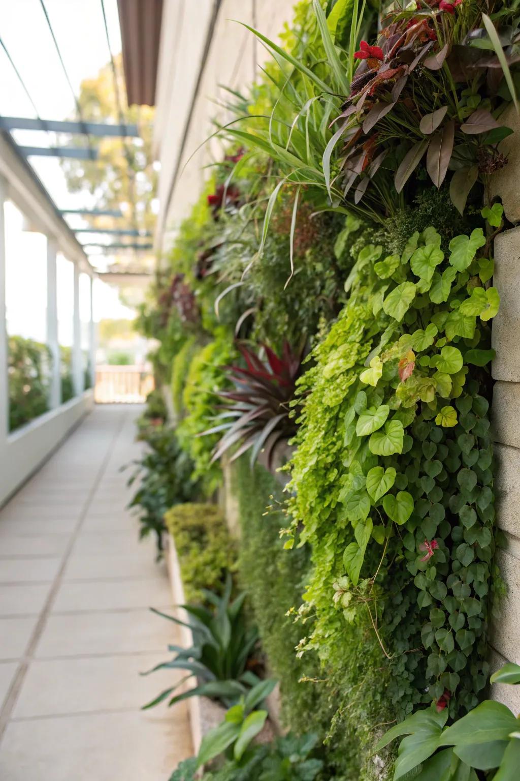 Tower gardens maximize space and verdure.