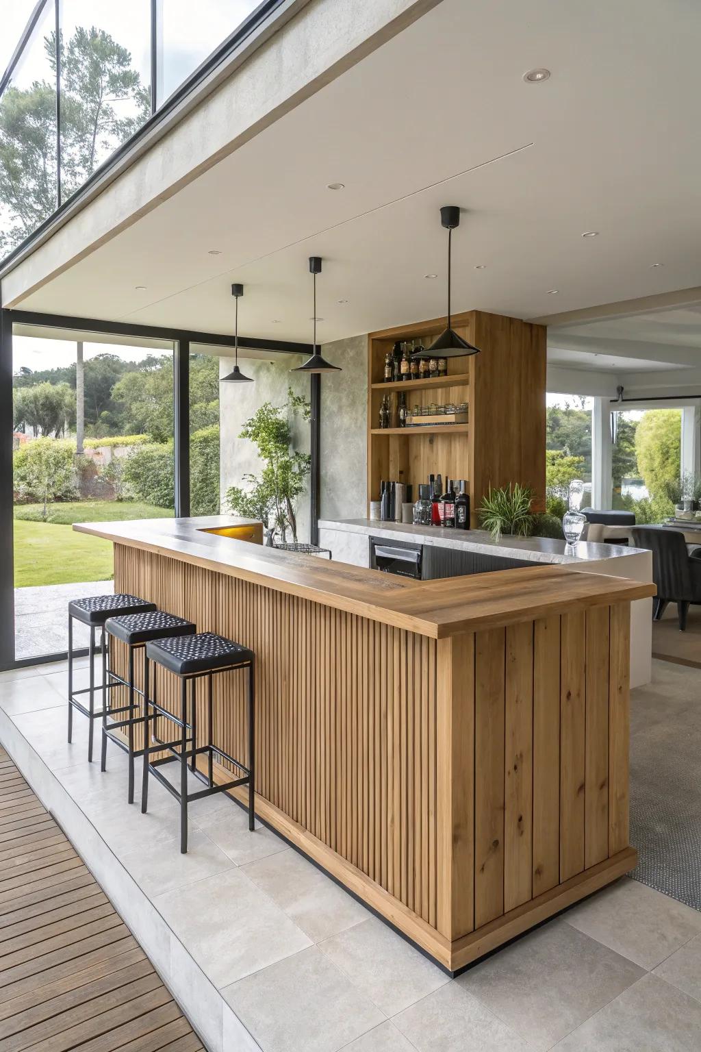 An eco-friendly bar that ties style with environmental responsibility.