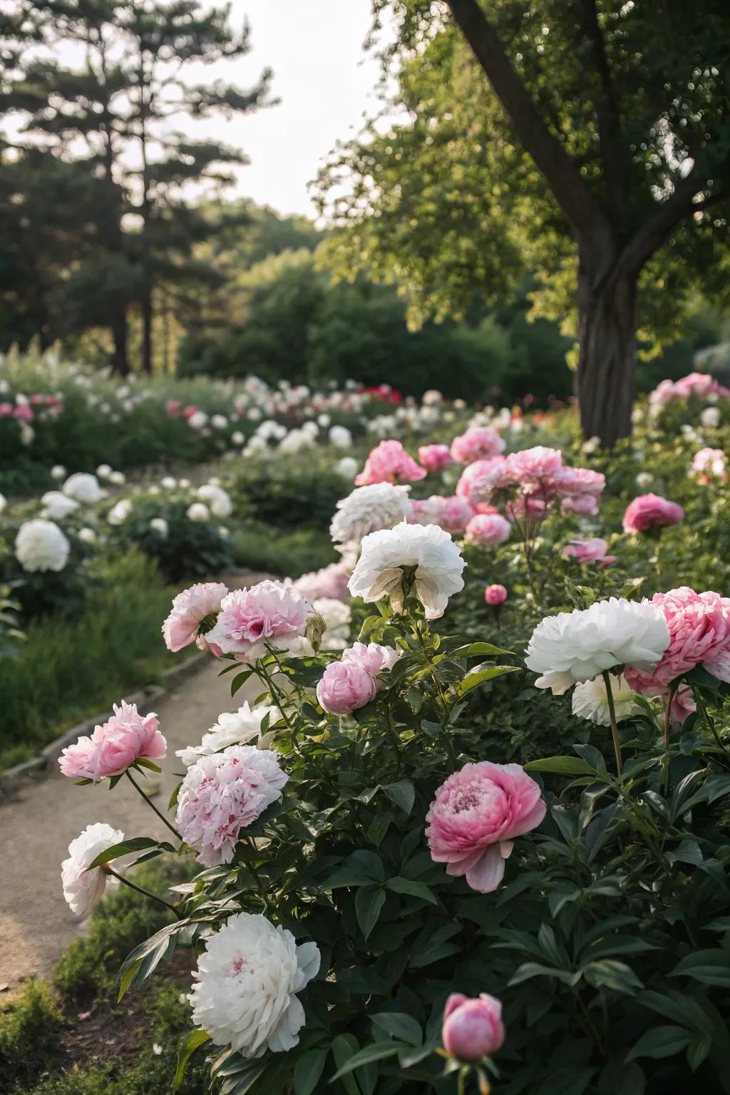 Paeonia offering lush, romantic blooms.