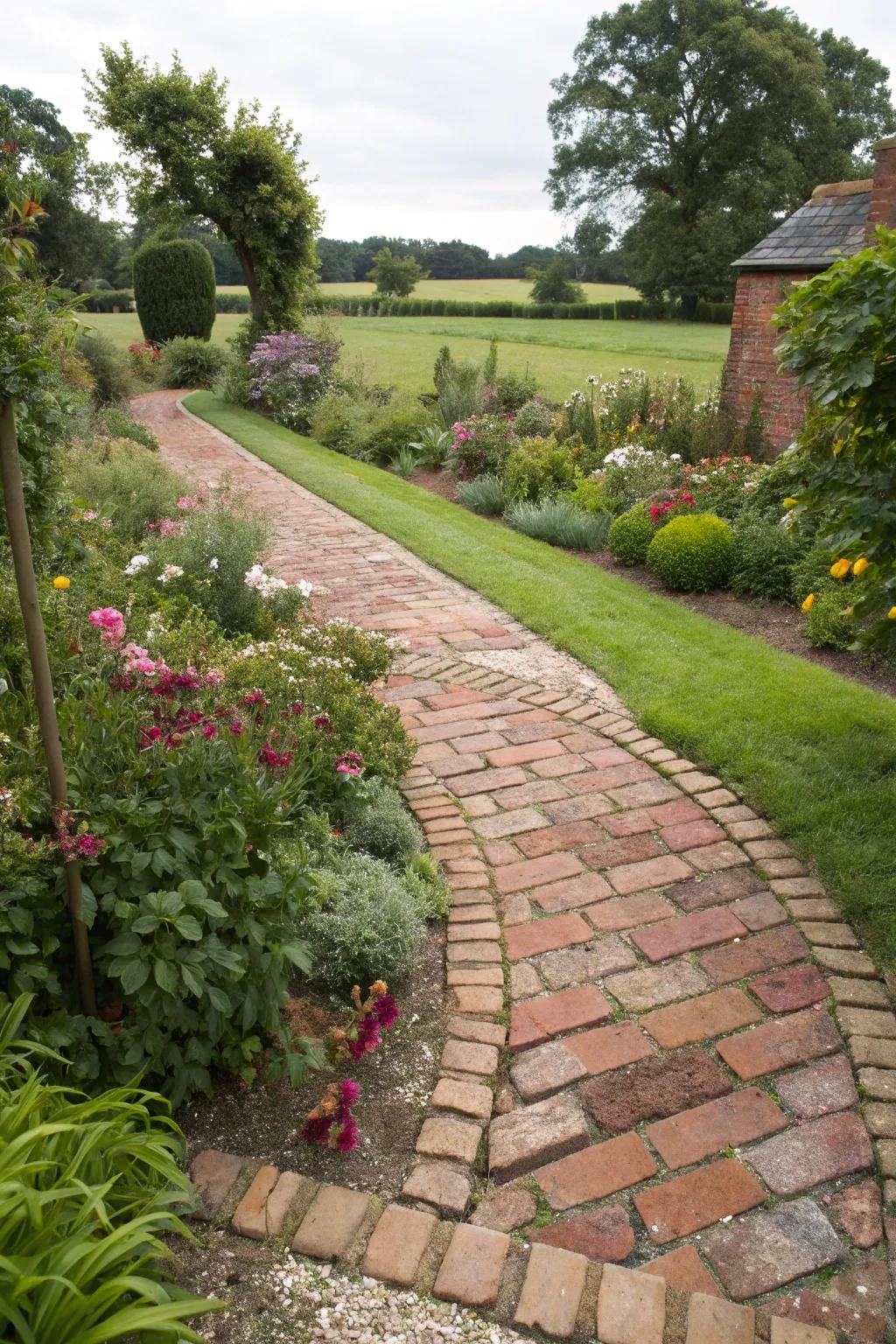 Reclaimed materials contribute personality and a hint of history to your garden.
