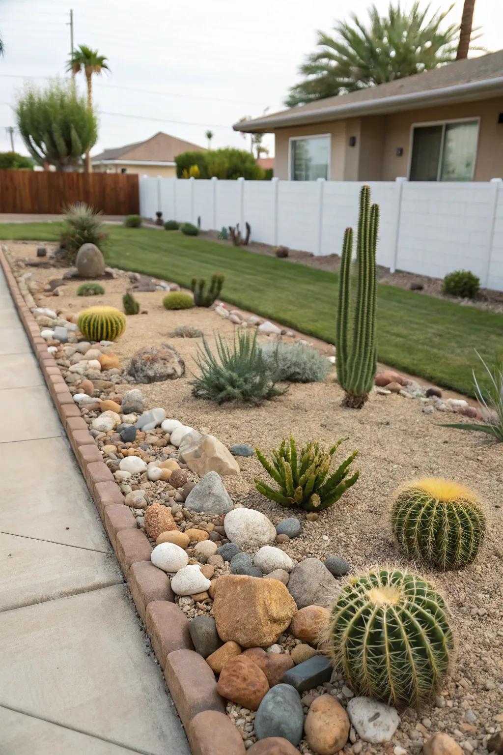 Sweet miniature cactus vignette.