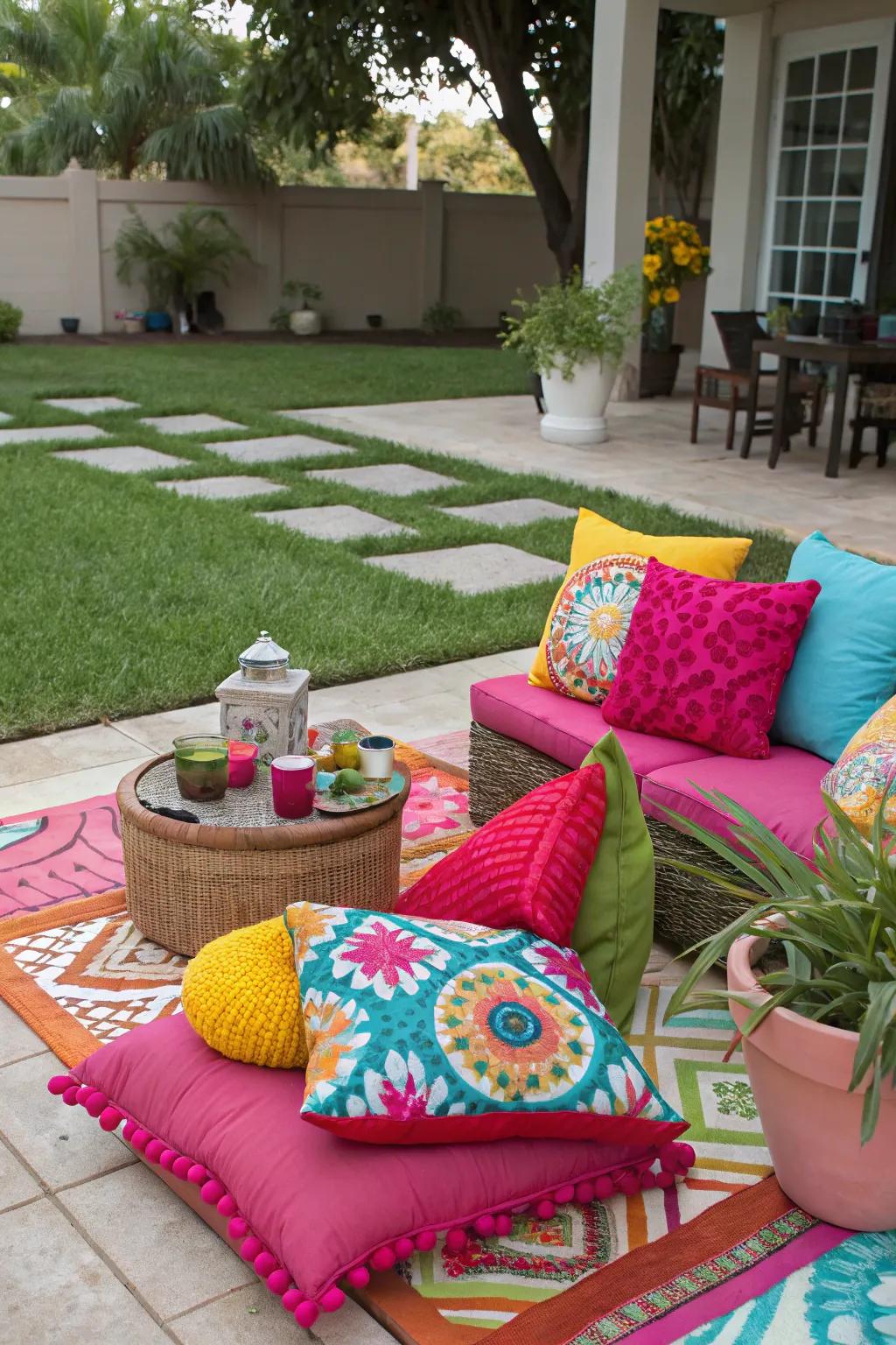 Liven up your space with vibrant colors.