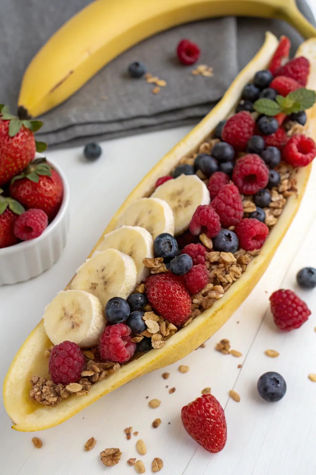 A playful layout that is great to enjoy for breakfast.