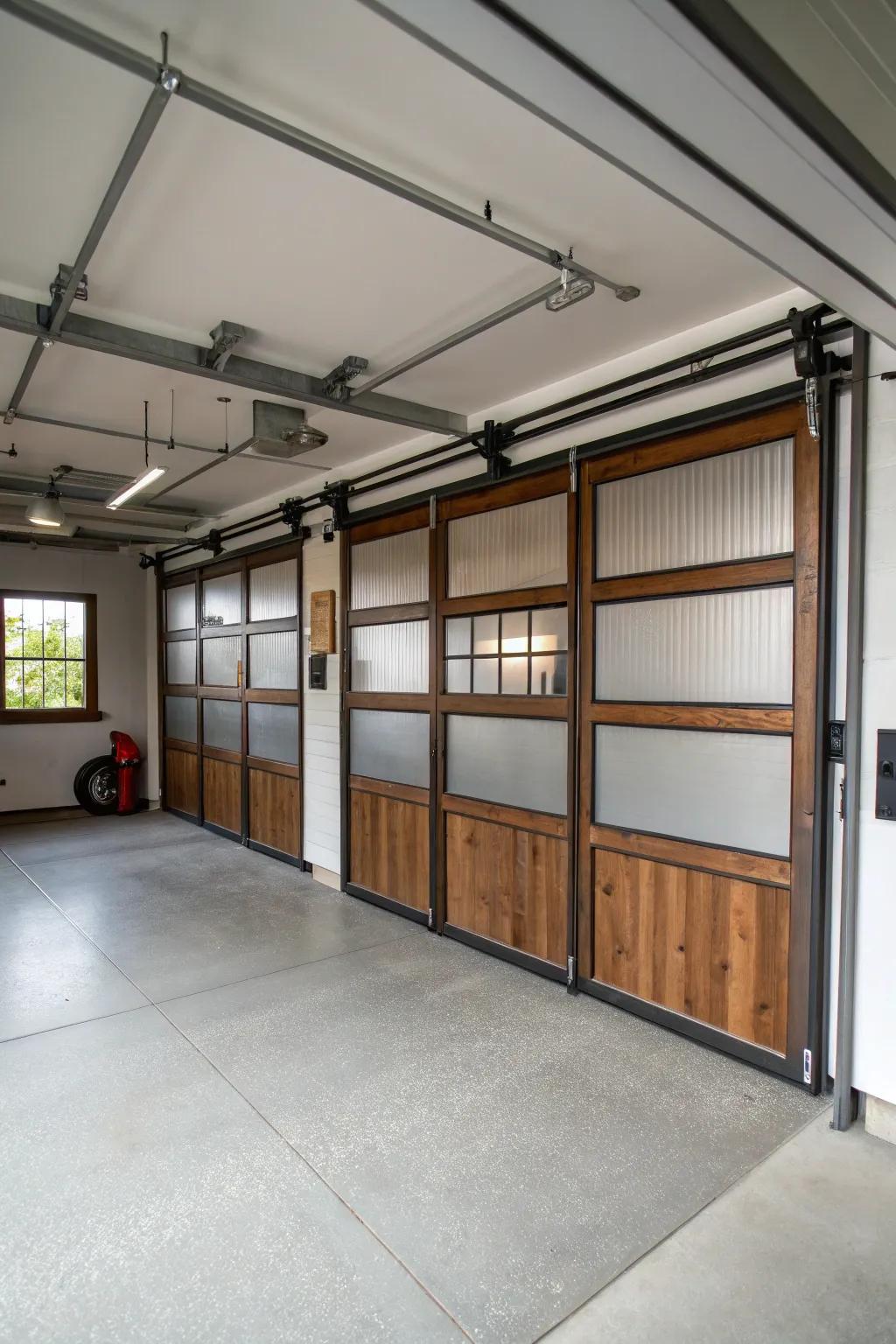 Garage access dividers blend functionality with style.