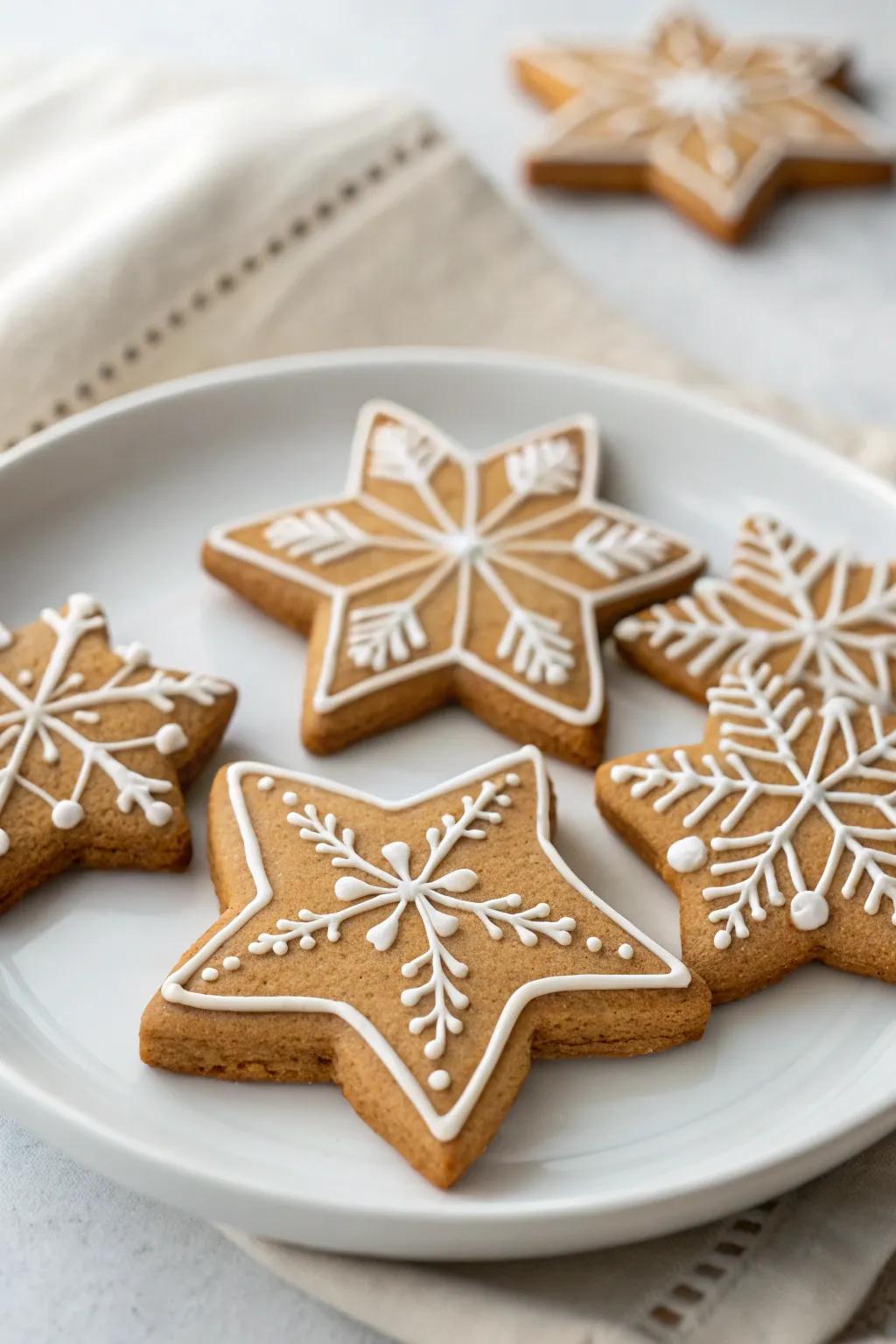 Polished star treats for a hint of refinement.