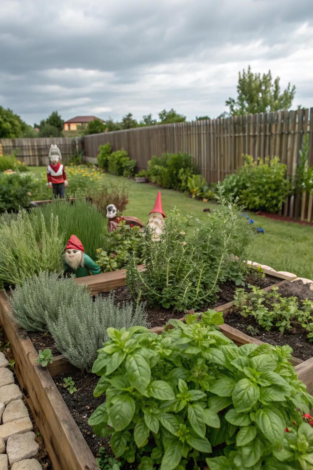 A seasoning gnome patch melding magnificence and use.