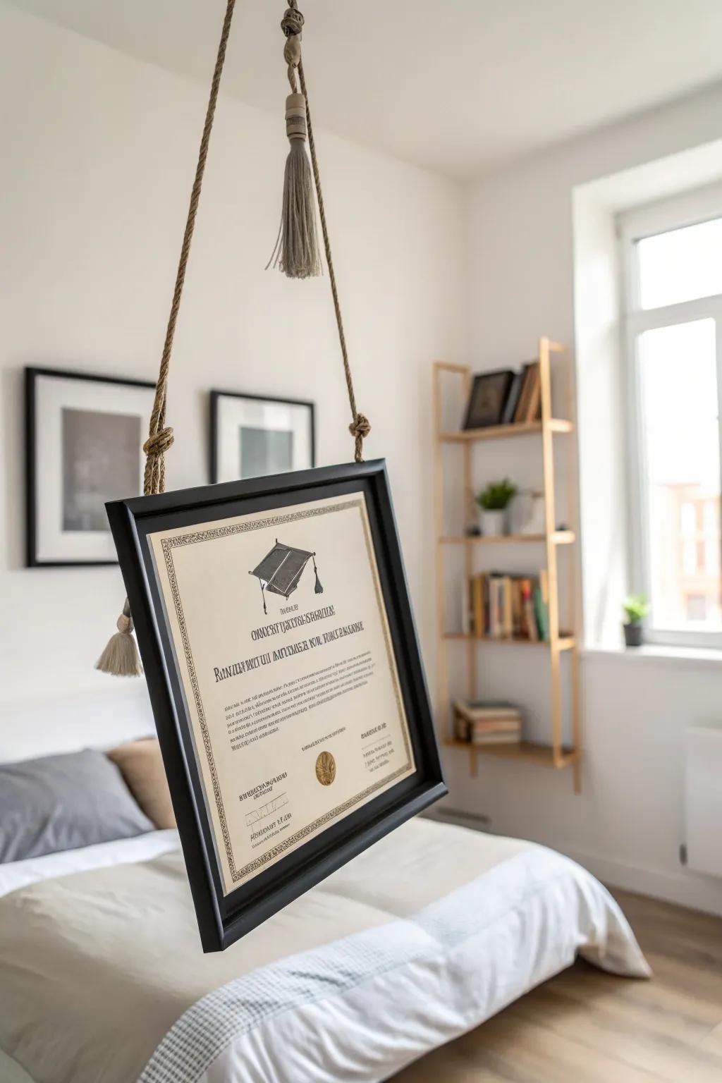 Floating frames offer a modern and light look.