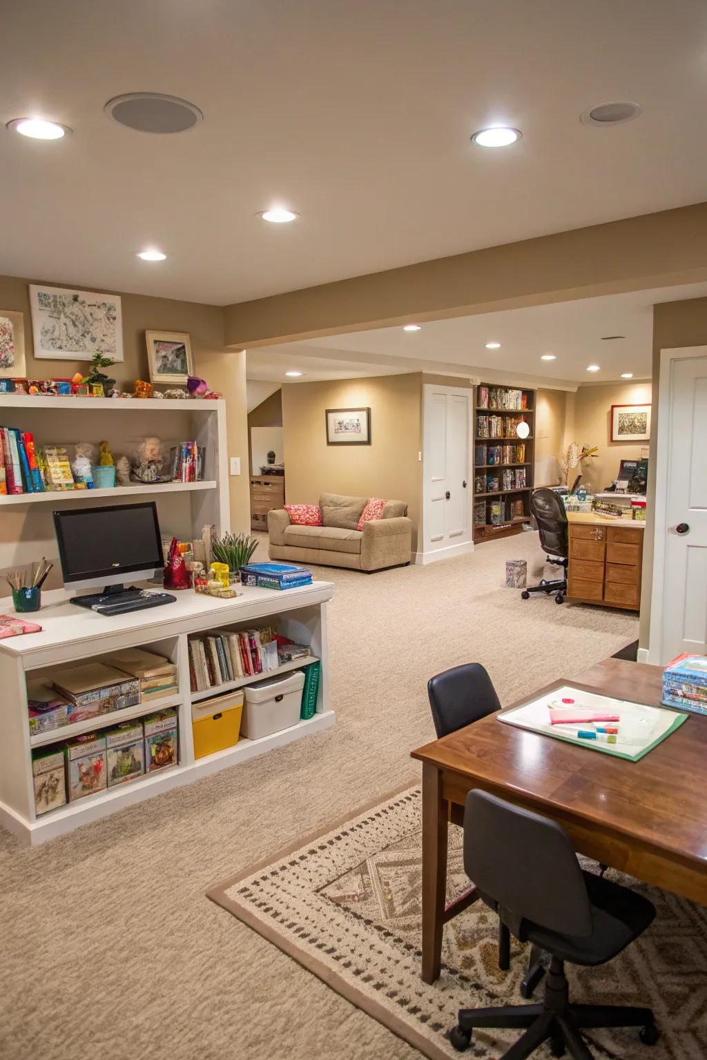 A multi-purpose space fits diverse activities.