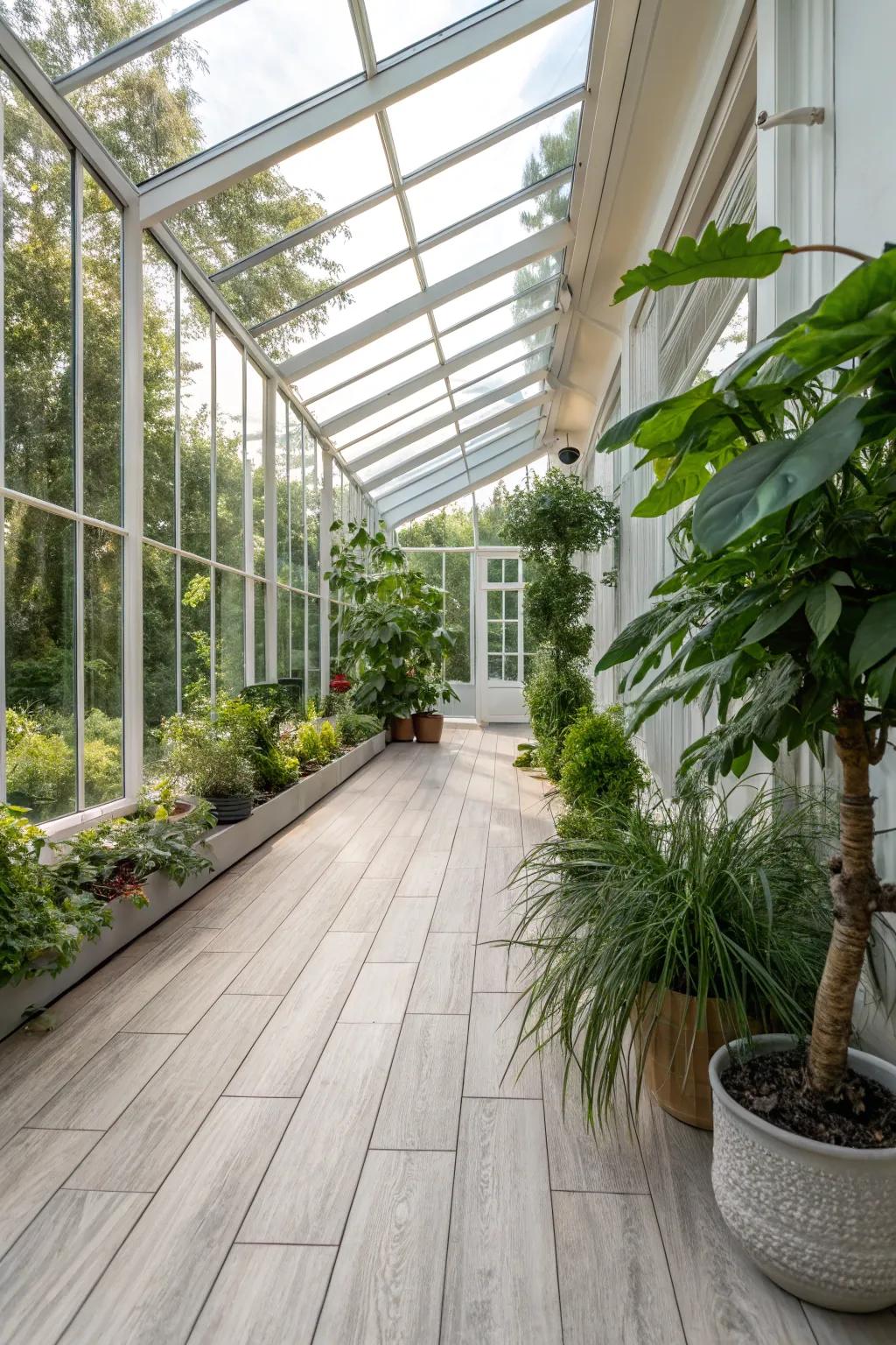 Vinyl planks proffer a sleek and functional flooring answer.