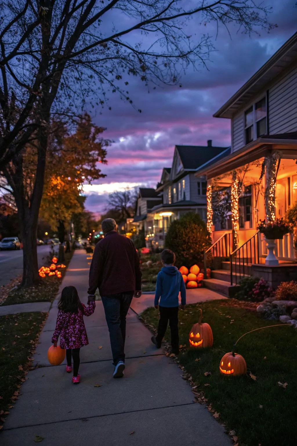 Enjoy a otherworldly evening promenade to admire ornaments.