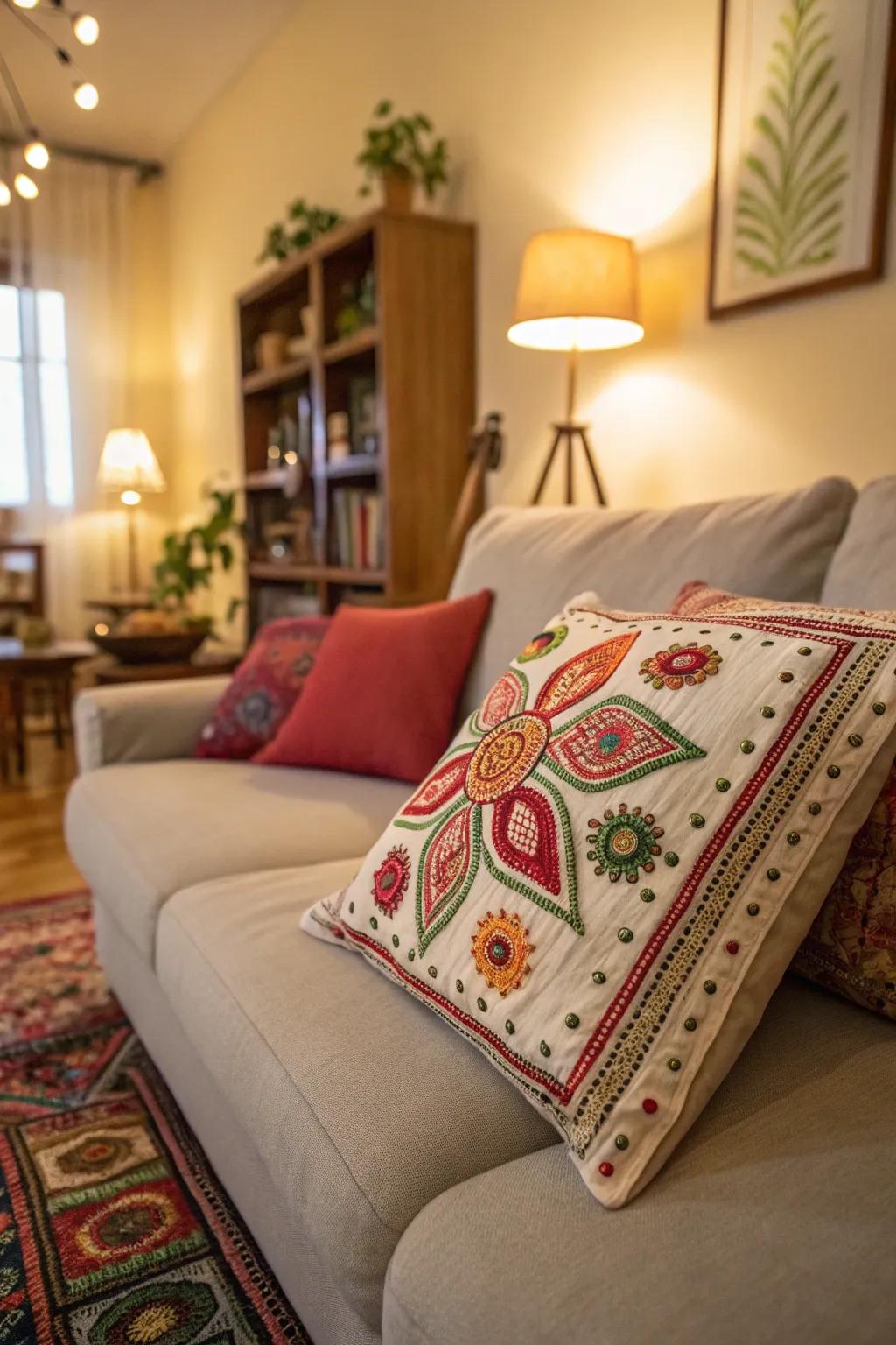 Personal projects introduce a bespoke touch to living area decor.