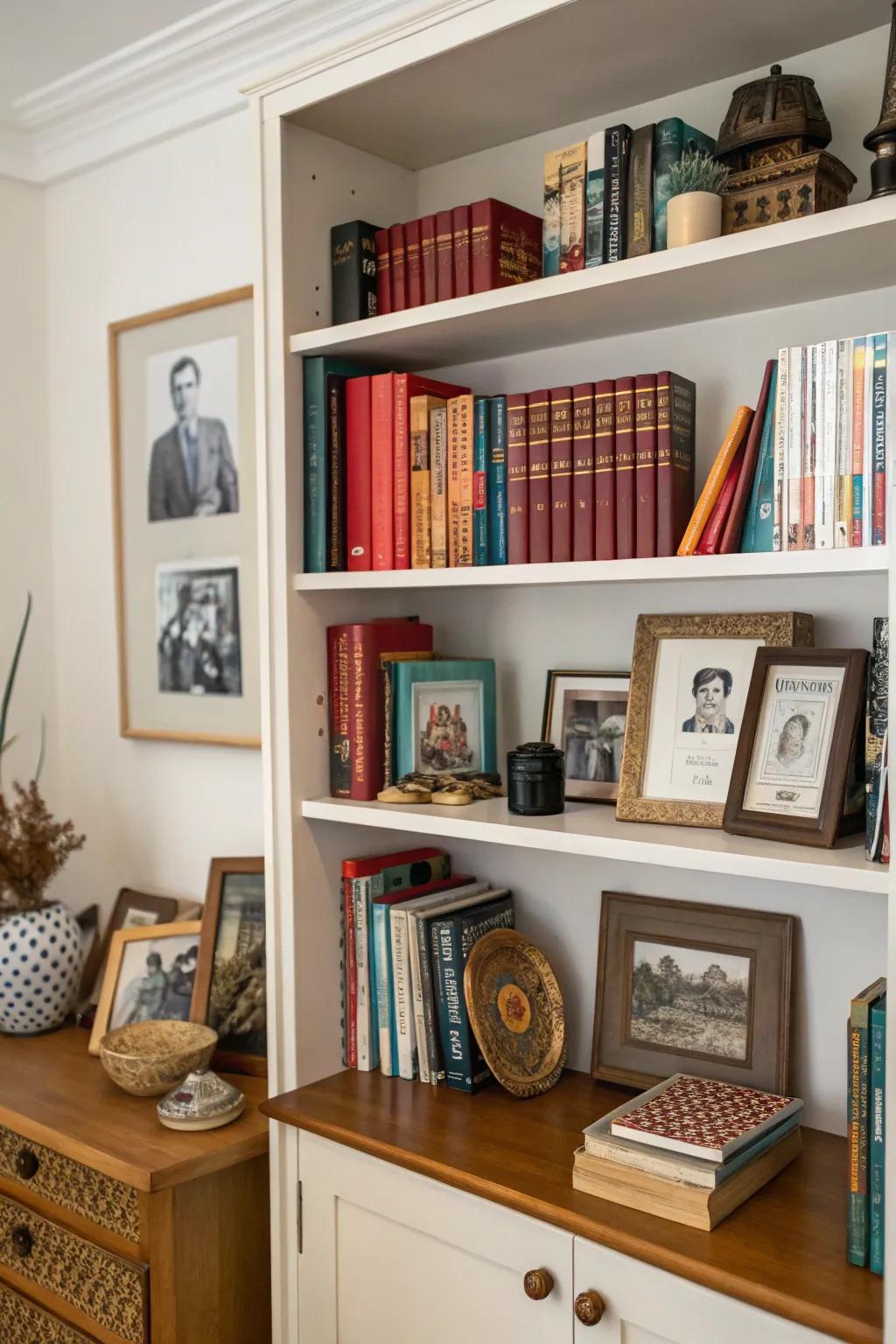 Memorabilia adds a personal touch to your shelves