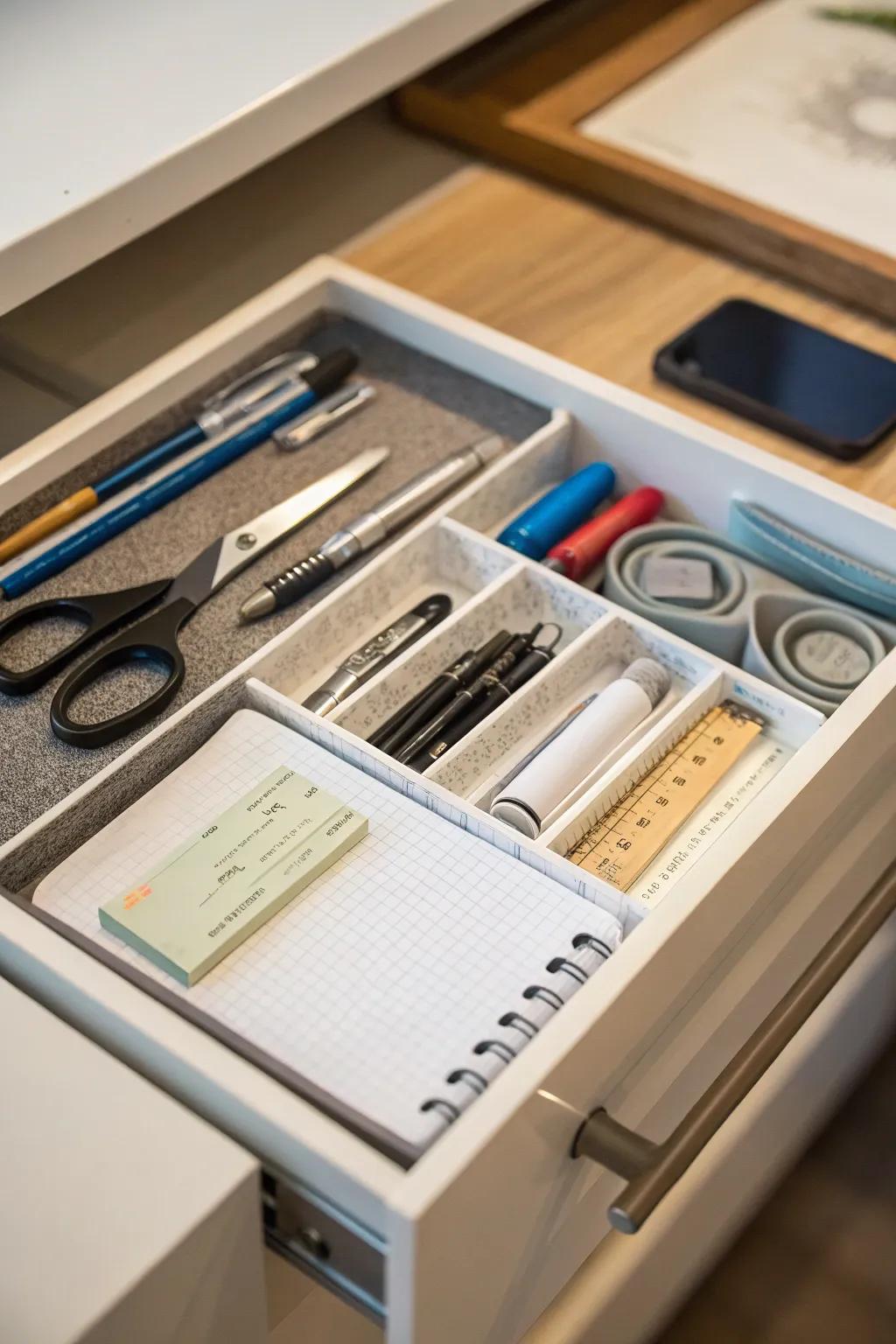 Strategic positioning of frequently utilized items for augmented accessibility.