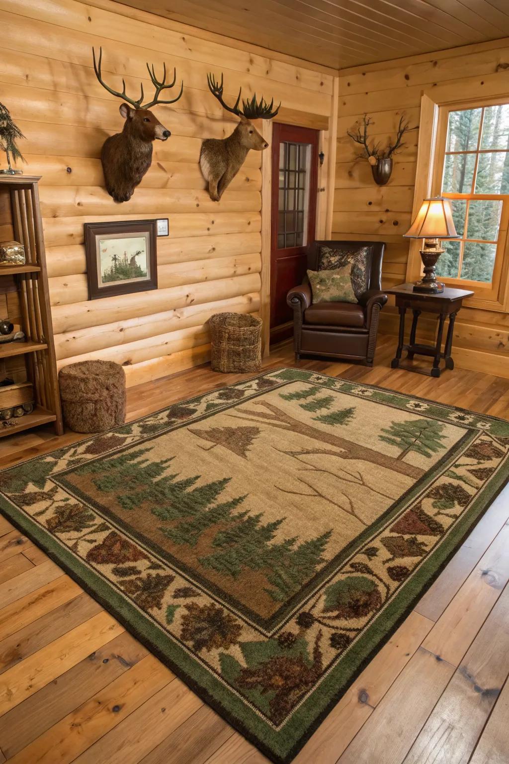 Rugs add warmth.