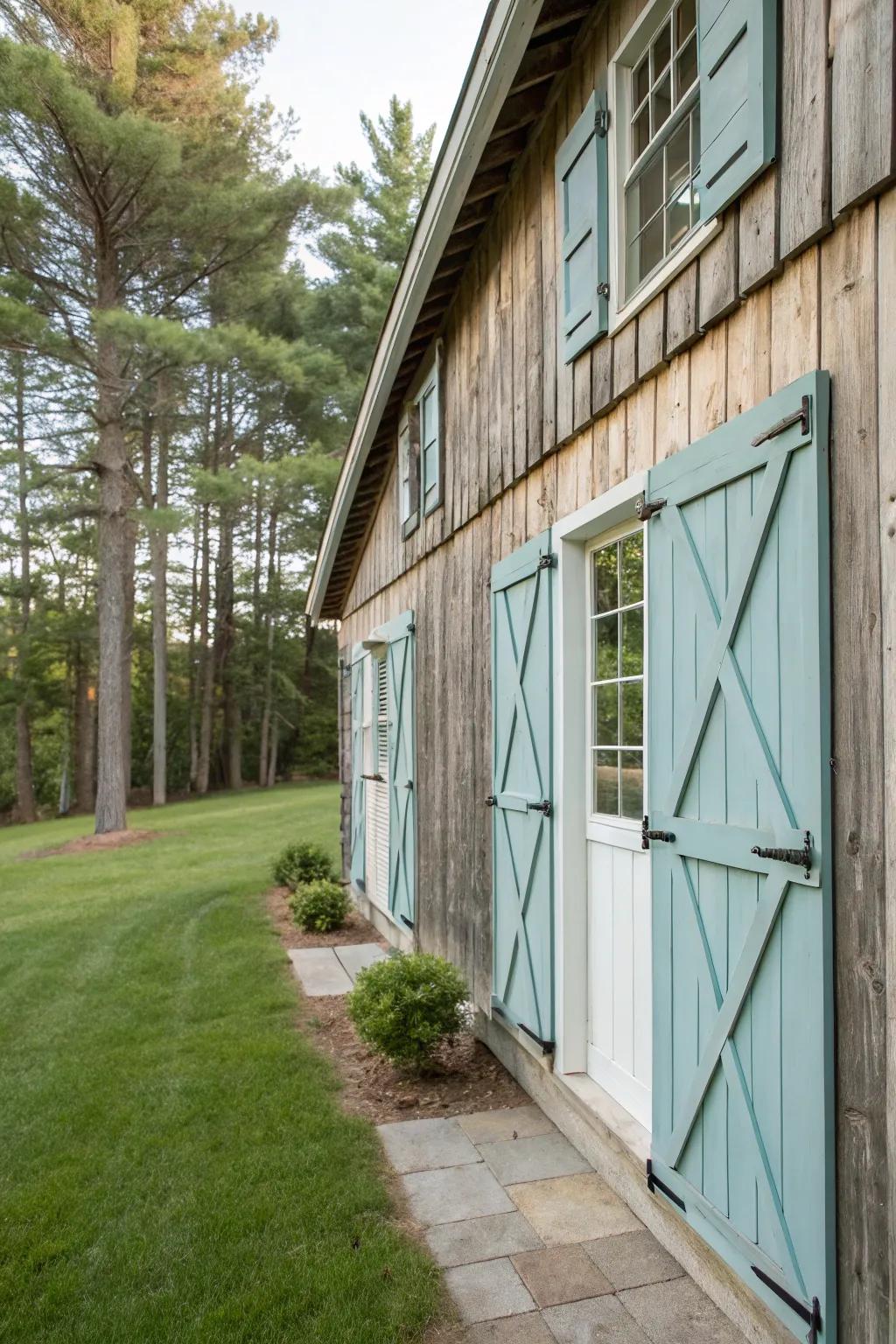 Barn-style guards offer rustic charm and storm defense.