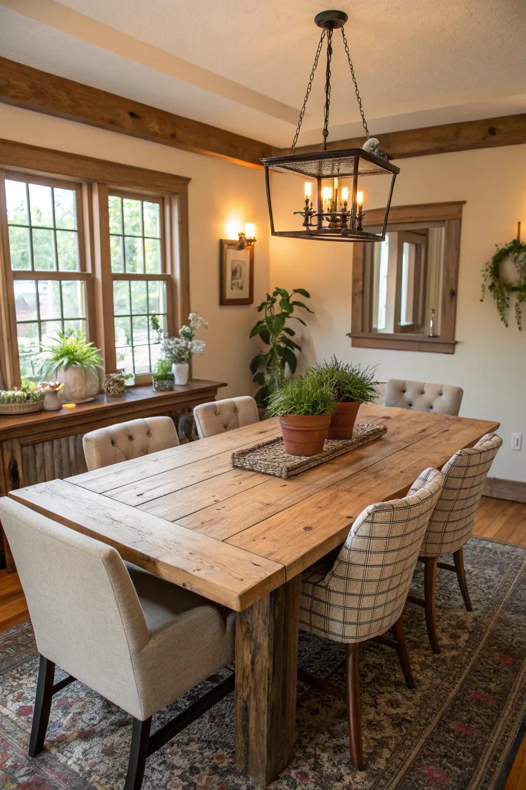 Natural materials make indoor and outdoor spaces feel more connected.