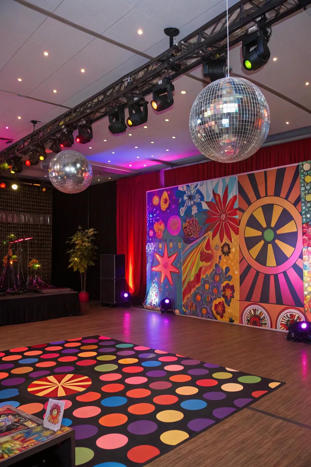 Dance the evening away at a 70s Disco Fever celebration.