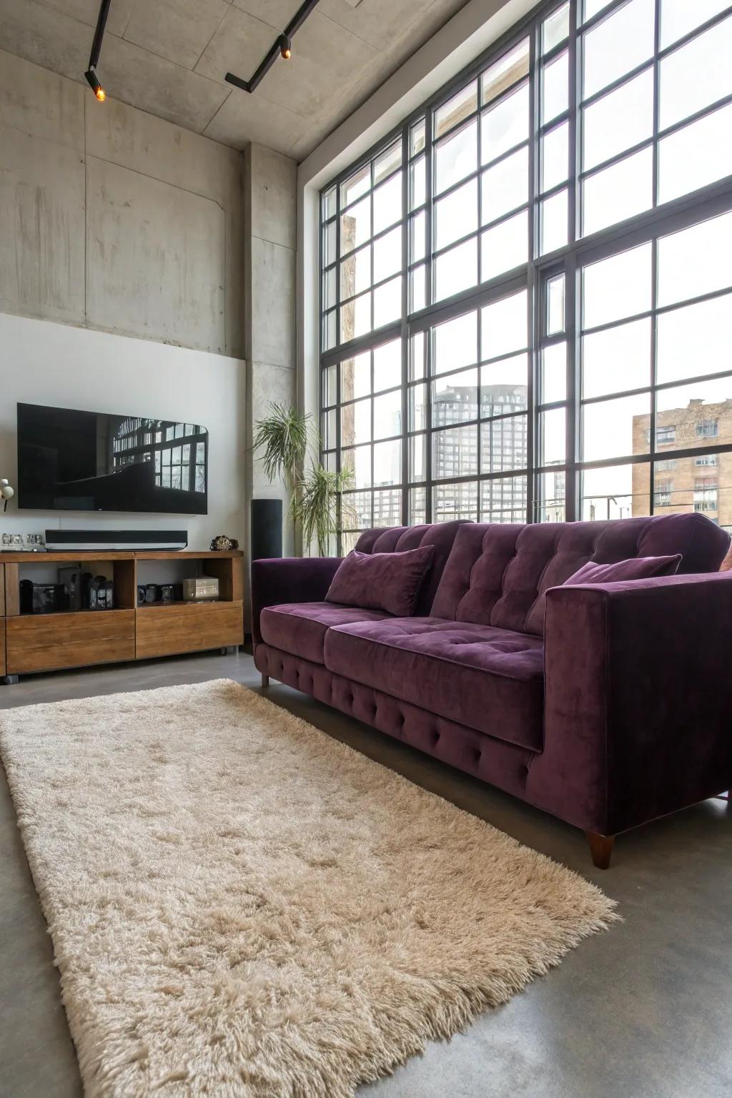 Unexpected textures add depth to your media room.