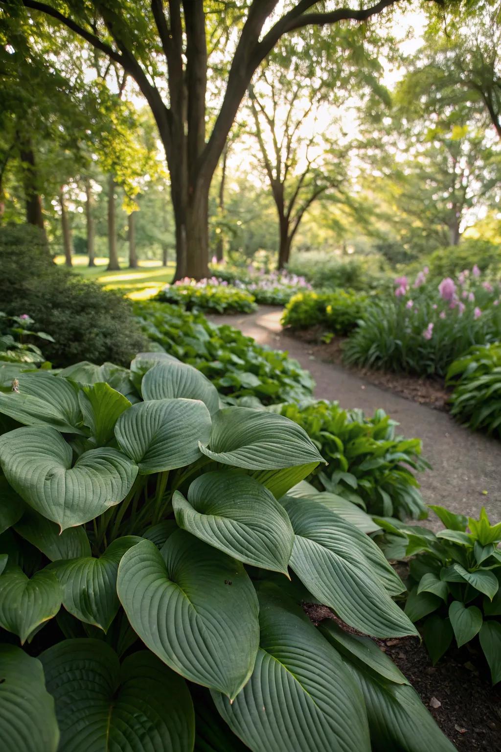 Grand leaves: perfect for adding lushness to shaded gardens.